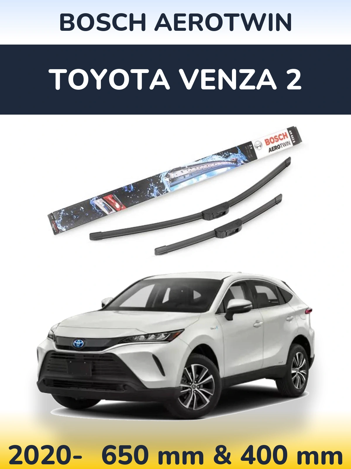 Ștergătoare BOSCH AeroTwin pentru Toyota Venza 2