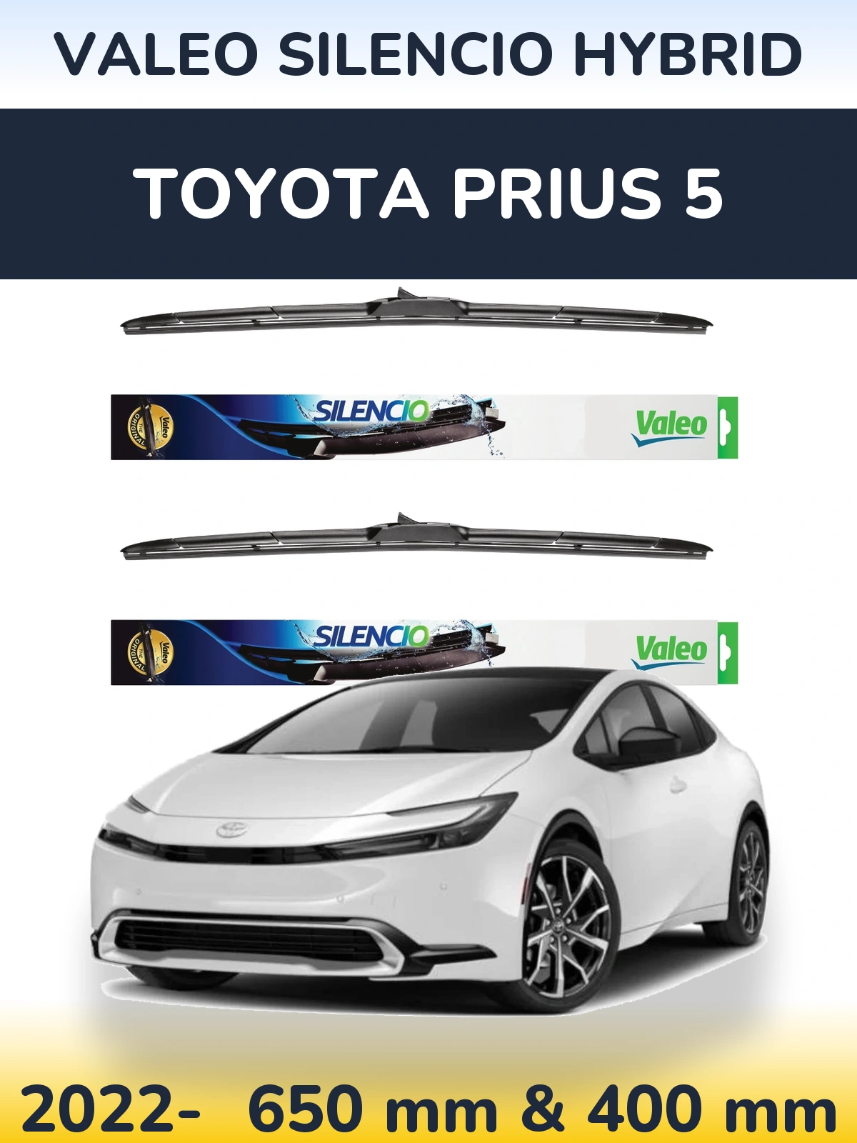 Ștergătoare Valeo Silencio Hybrid pentru Toyota Prius 5