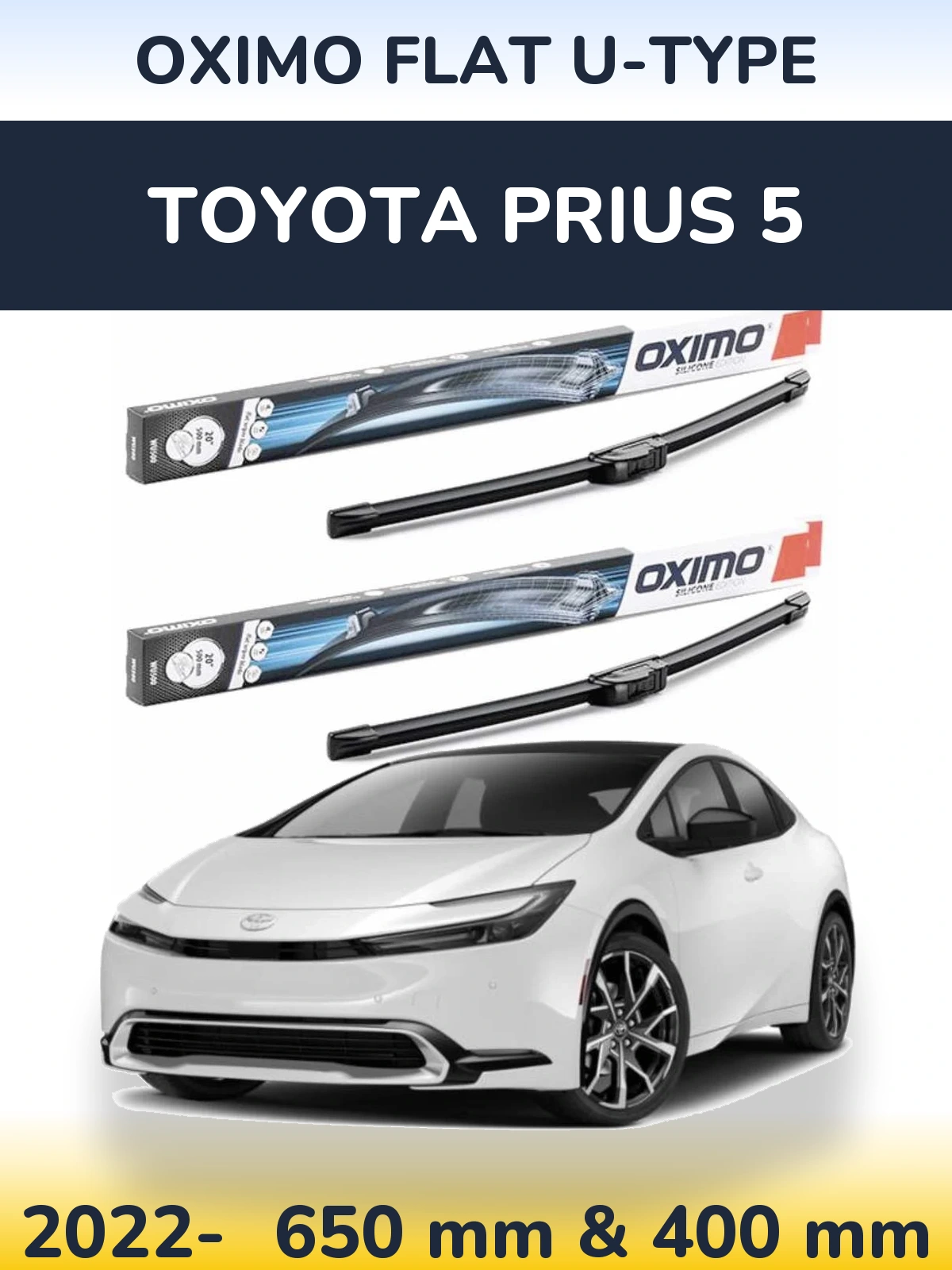 Ștergătoare Oximo Flat U-type pentru Toyota Prius 5