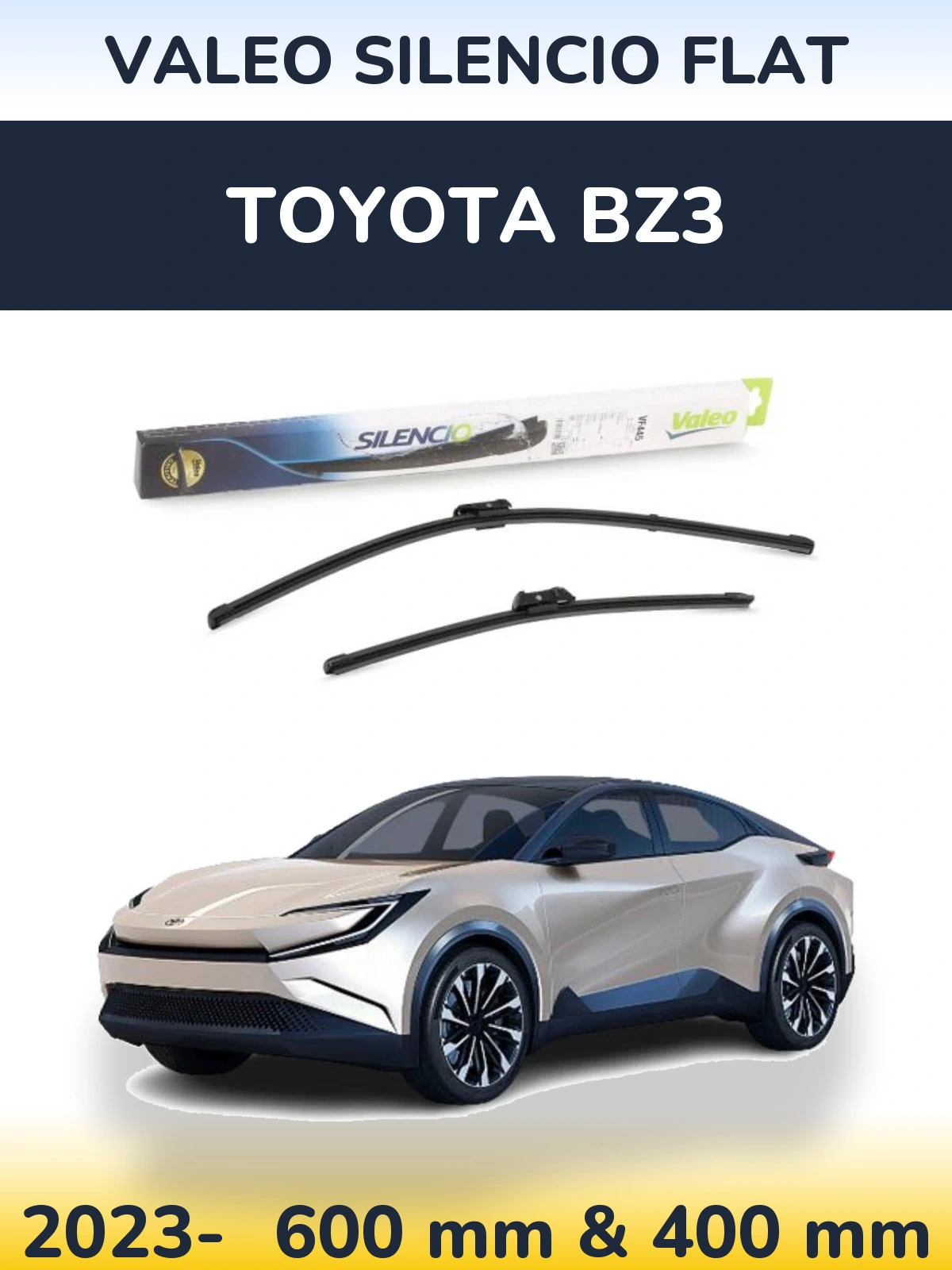 Ștergătoare Valeo Silencio Flat pentru Toyota bZ3