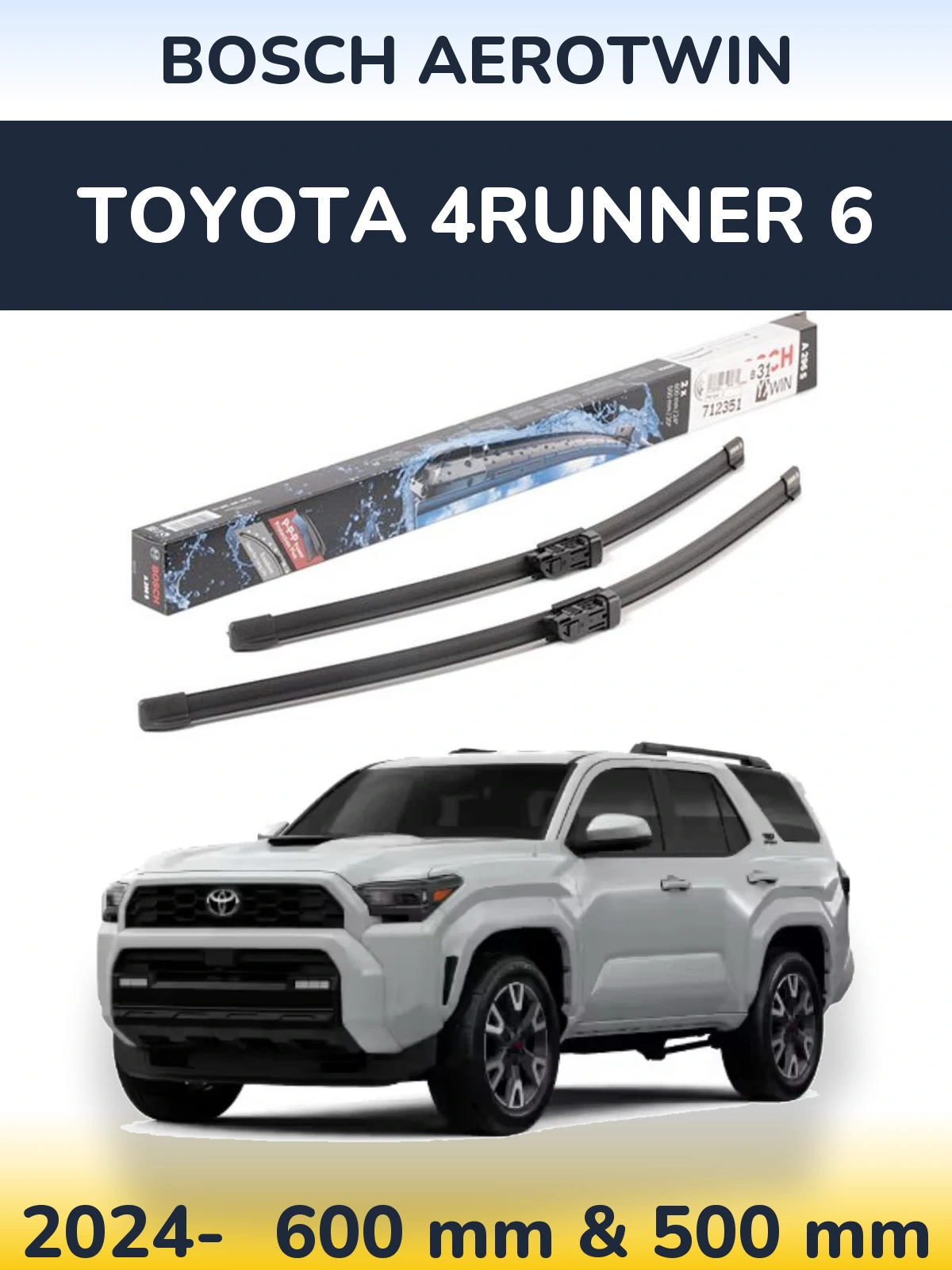 Ștergătoare BOSCH AeroTwin pentru Toyota 4Runner 6