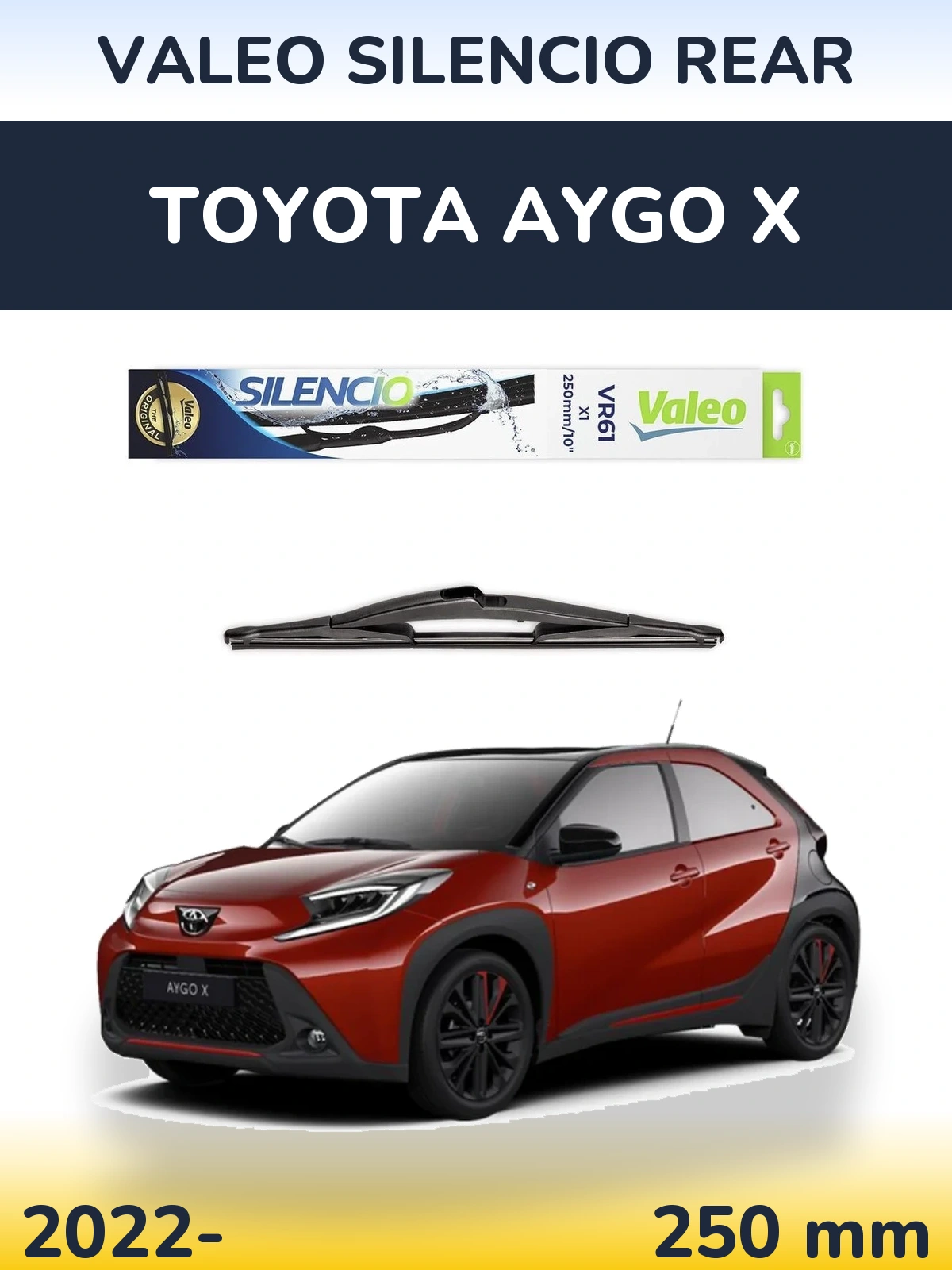 Ștergătoare Valeo Silencio Rear pentru Toyota Aygo X