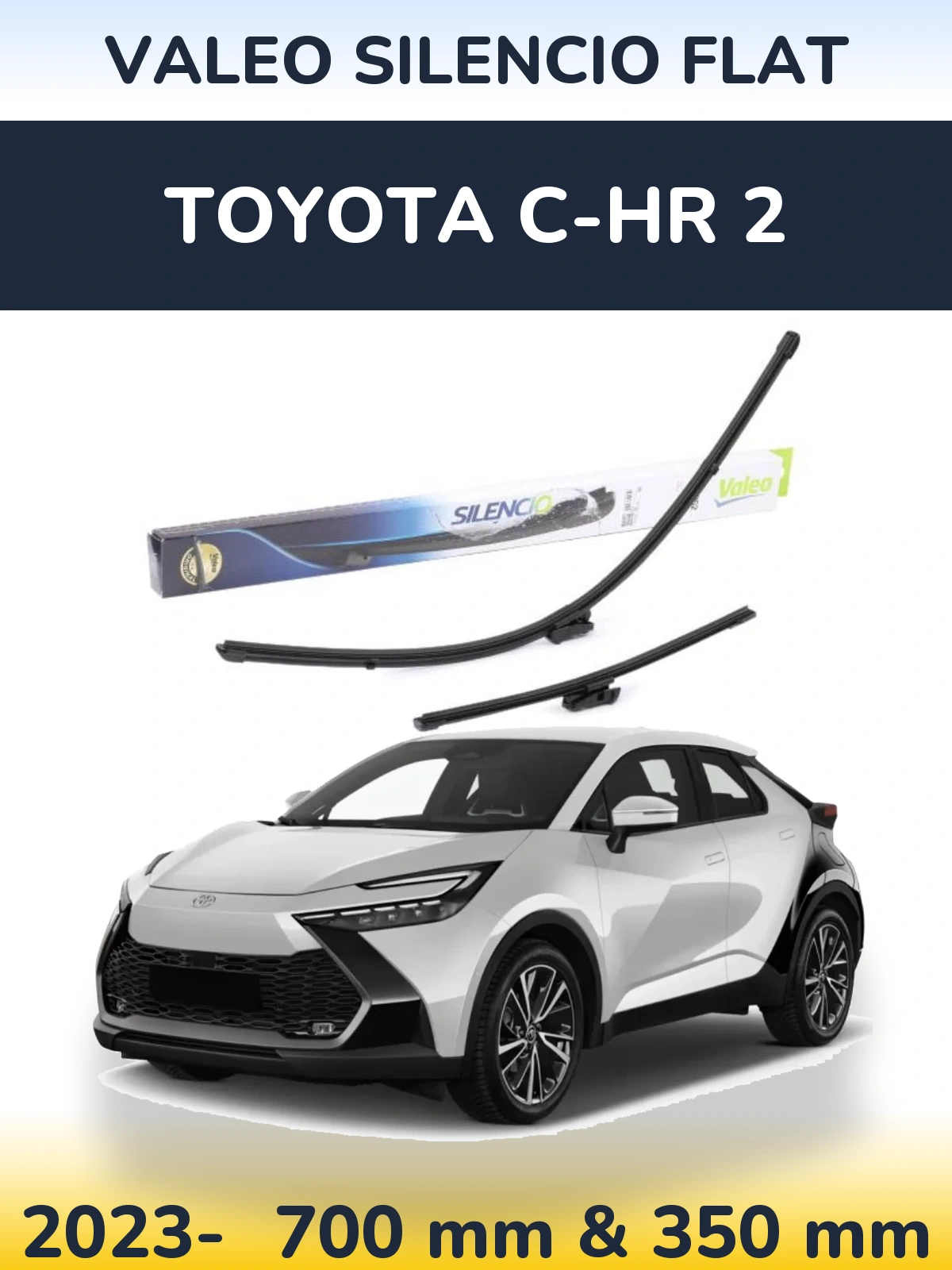 Ștergătoare Valeo Silencio Flat pentru Toyota C-HR 2
