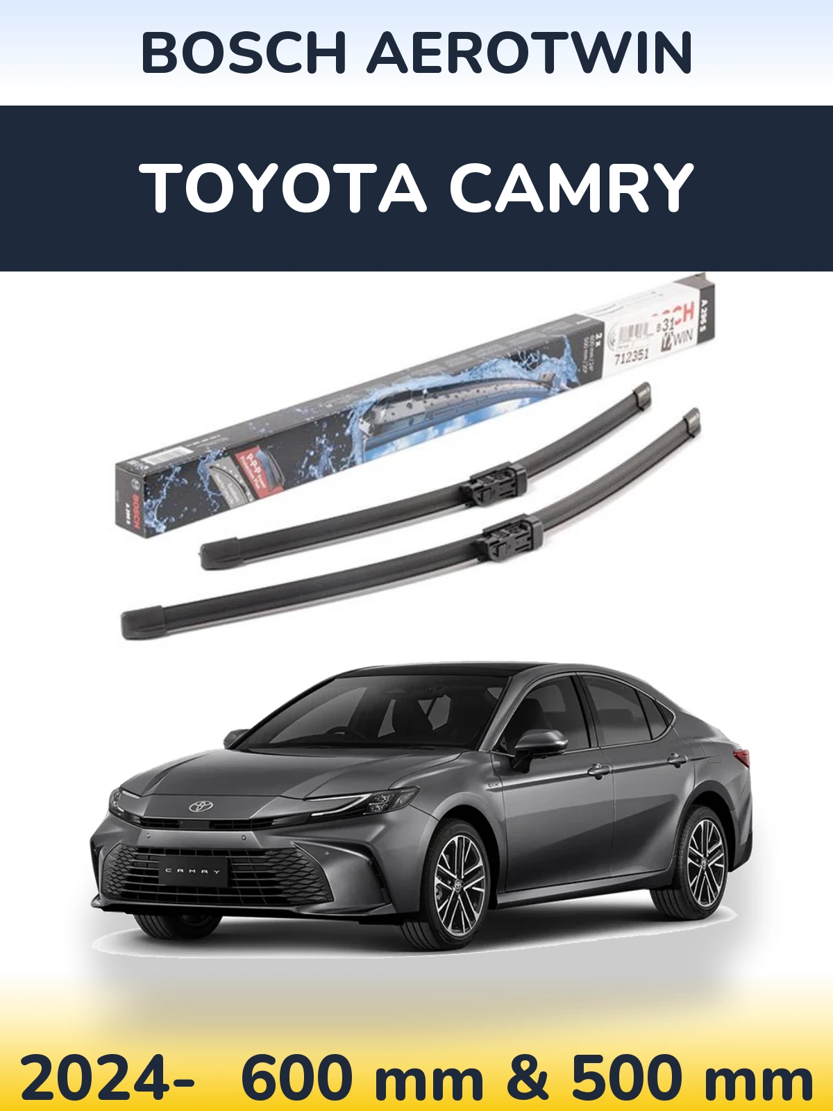 Ștergătoare BOSCH AeroTwin pentru Toyota Camry
