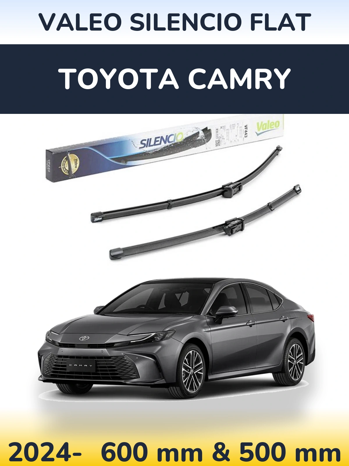 Ștergătoare Valeo Silencio Flat pentru Toyota Camry