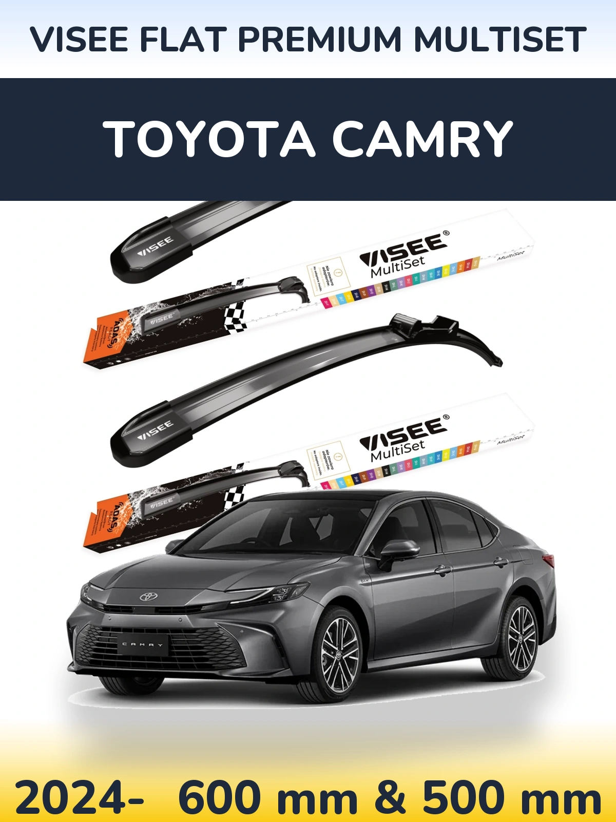 Ștergătoare VISEE FLAT PREMIUM MultiSet pentru Toyota Camry