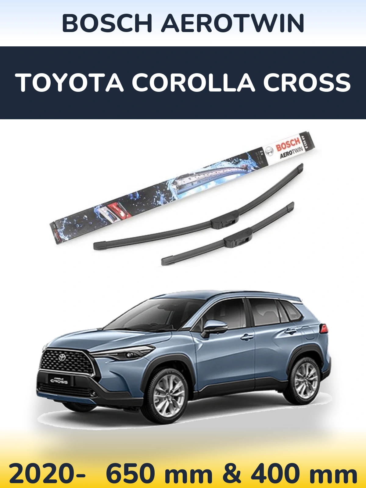 Ștergătoare BOSCH AeroTwin pentru Toyota Corolla Cross