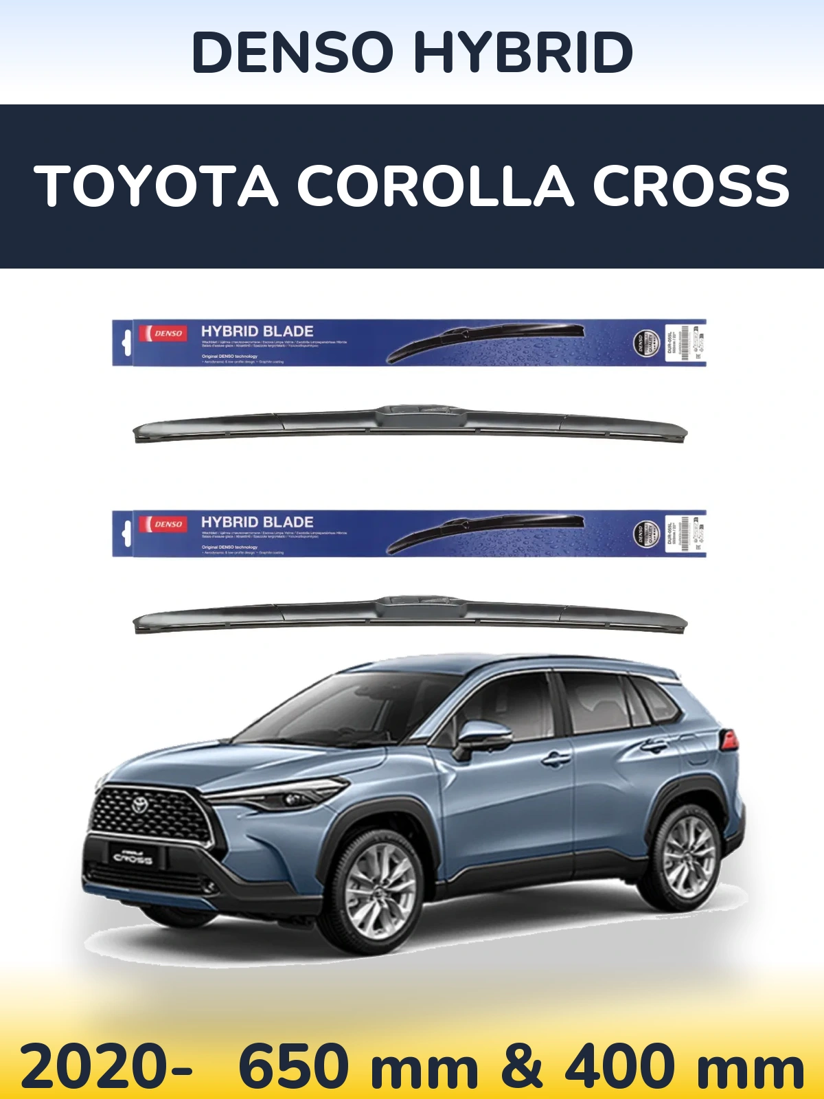 Ștergătoare Denso Hybrid pentru Toyota Corolla Cross