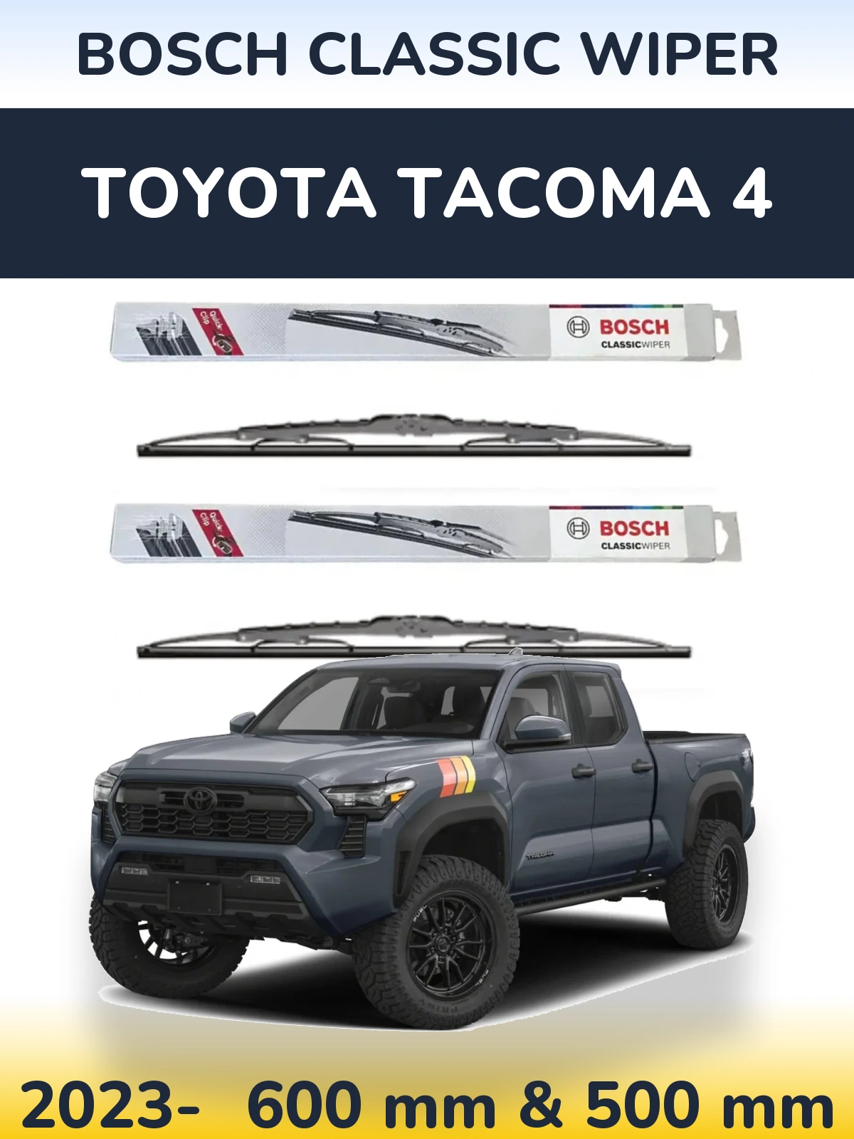 Ștergătoare BOSCH Classic Wiper pentru Toyota Tacoma 4