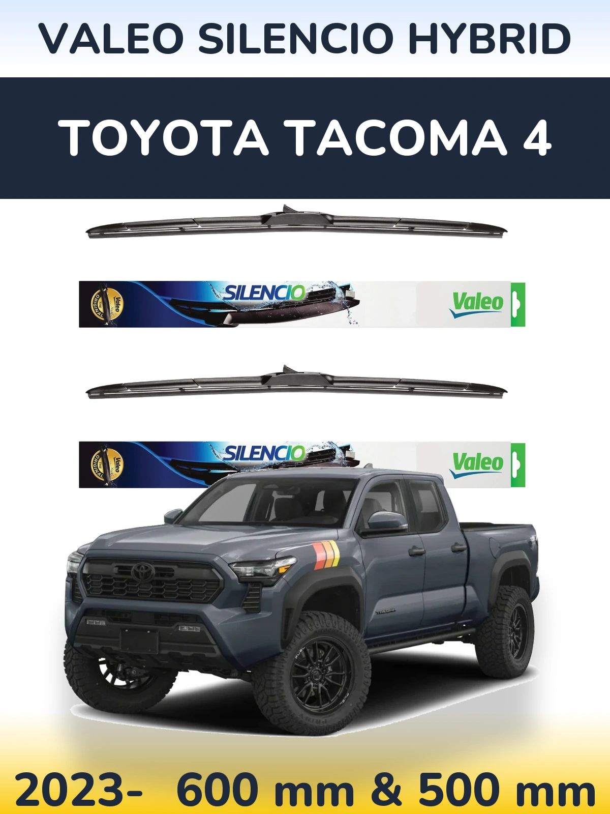 Ștergătoare Valeo Silencio Hybrid pentru Toyota Tacoma 4
