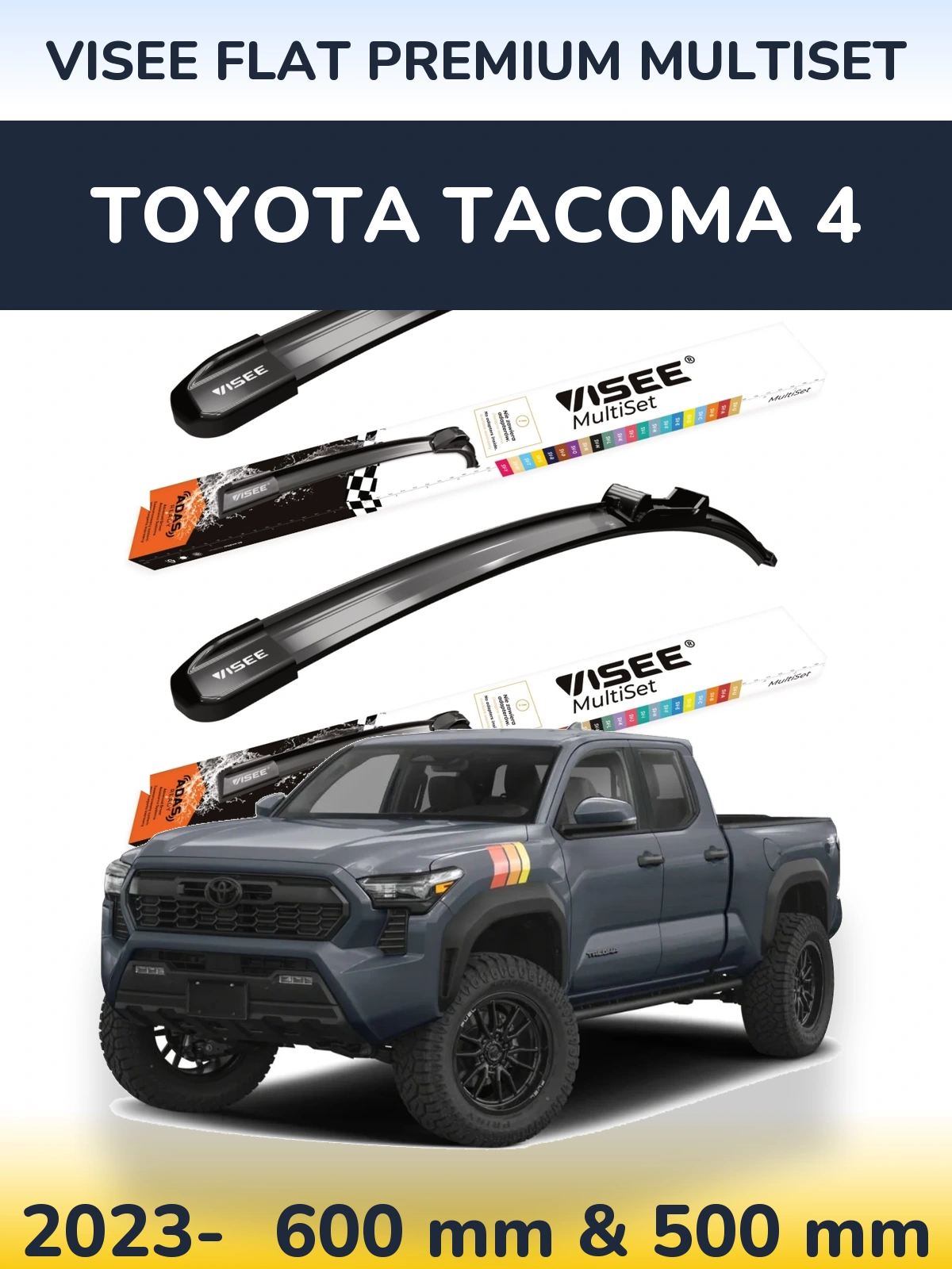 Ștergătoare VISEE FLAT PREMIUM MultiSet pentru Toyota Tacoma 4