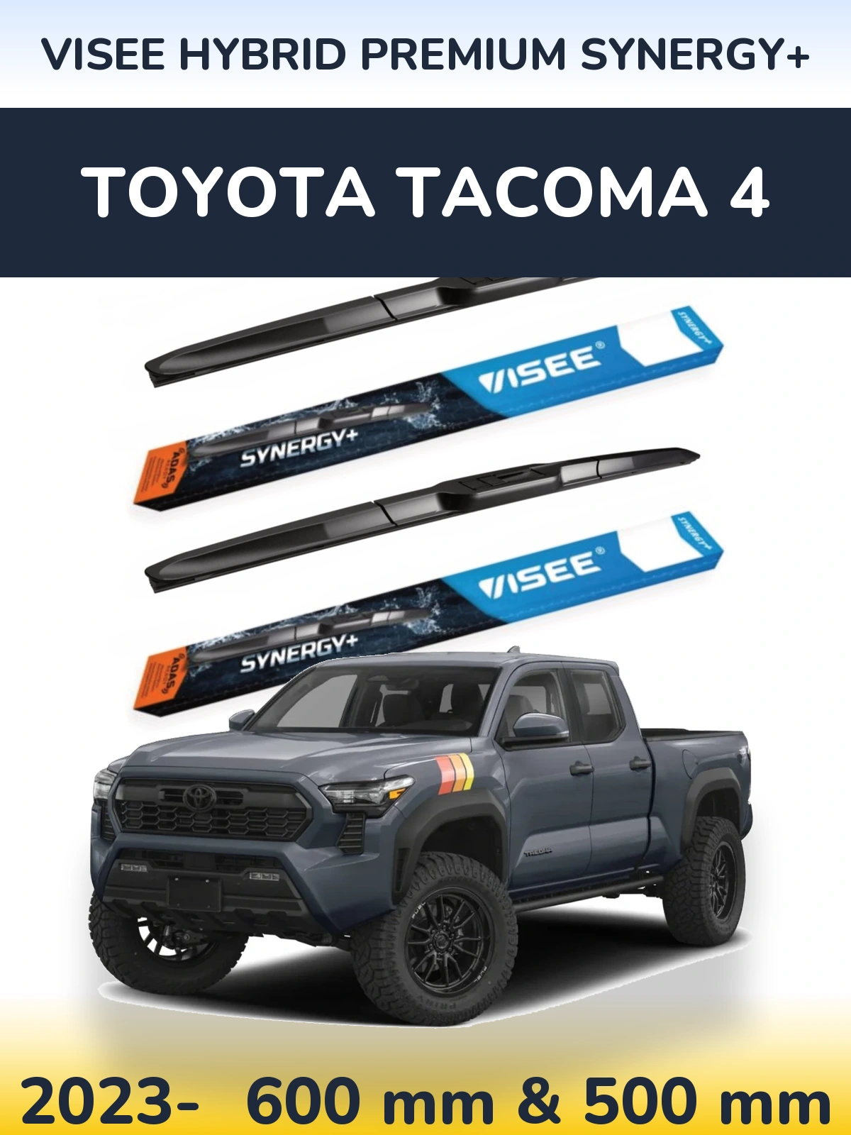 Ștergătoare VISEE HYBRID PREMIUM SYNERGY+ pentru Toyota Tacoma 4