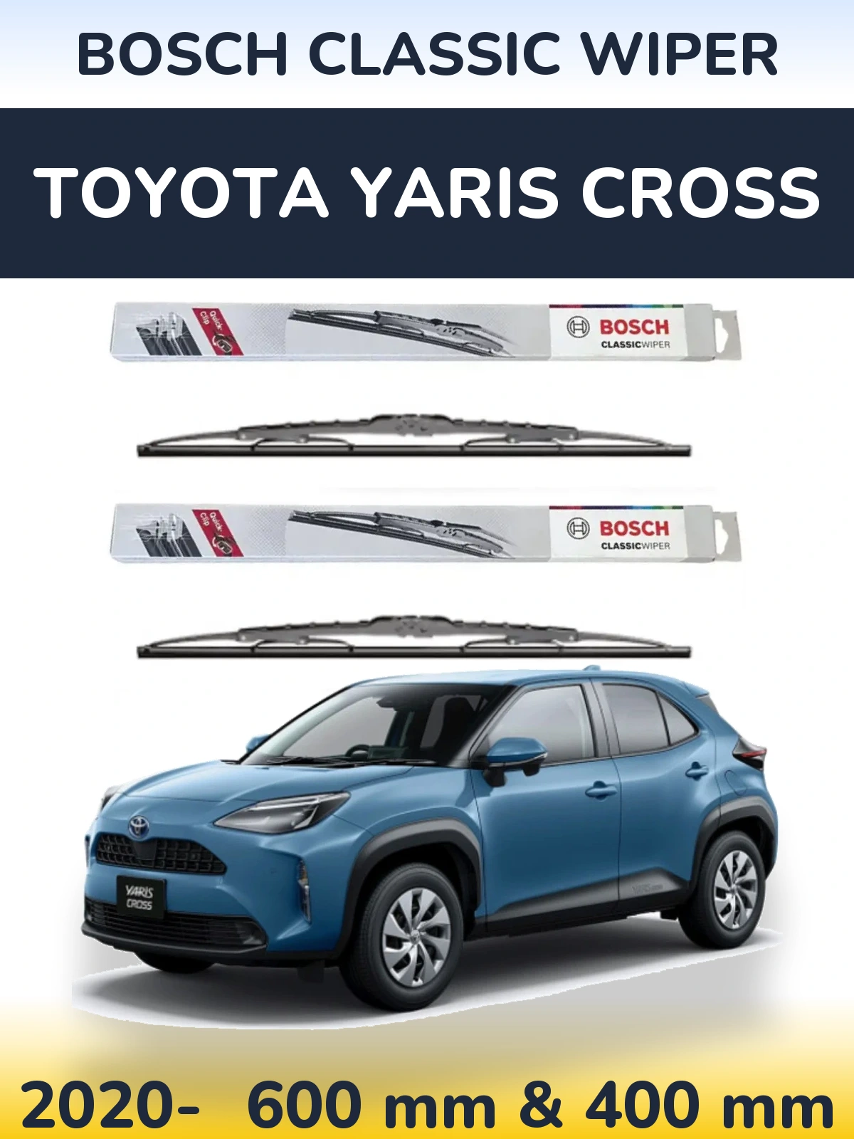 Ștergătoare BOSCH Classic Wiper pentru Toyota Yaris Cross