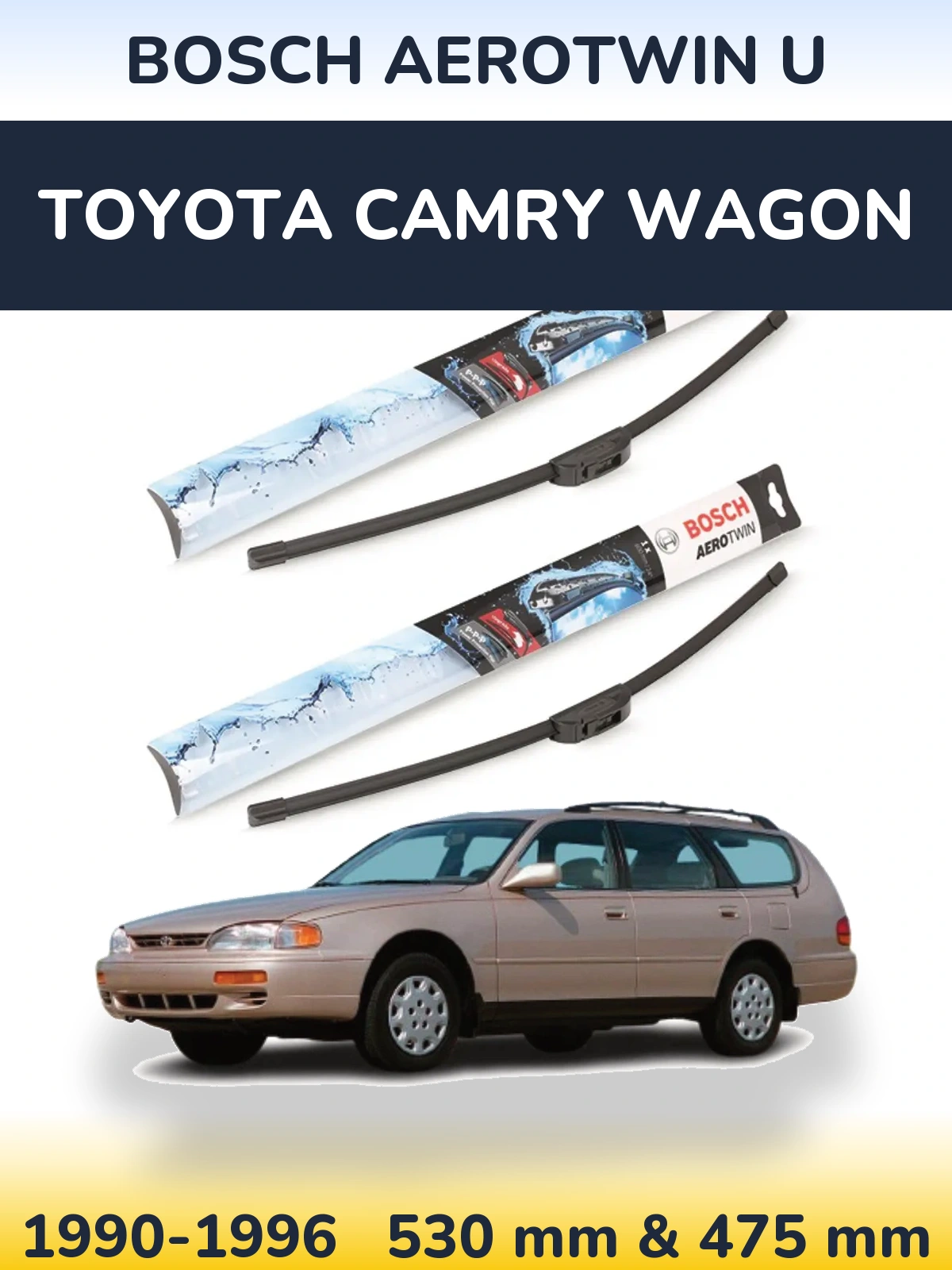 Ștergătoare BOSCH AeroTwin U pentru Toyota Camry Wagon