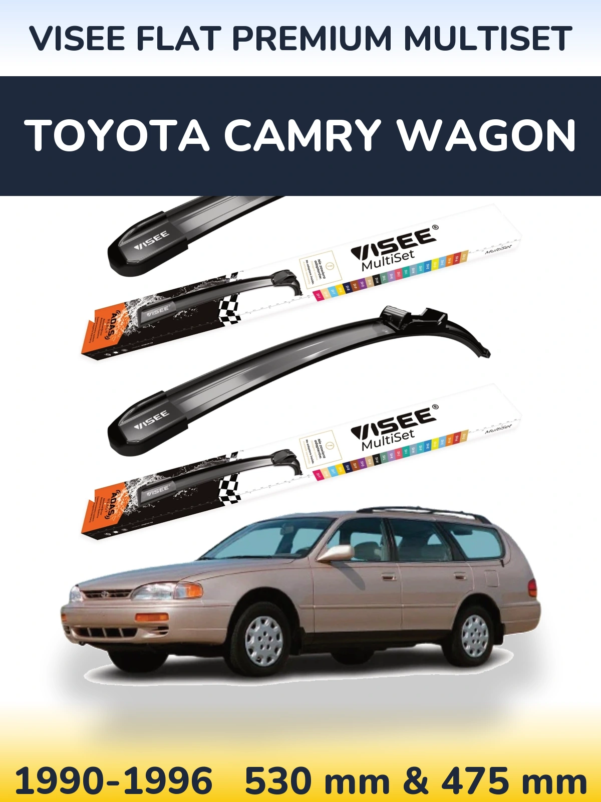 Ștergătoare VISEE FLAT PREMIUM MultiSet pentru Toyota Camry Wagon