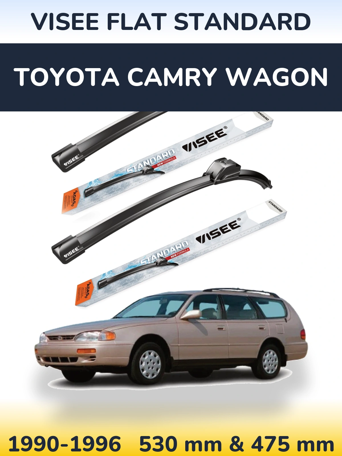 Ștergătoare VISEE FLAT STANDARD pentru Toyota Camry Wagon