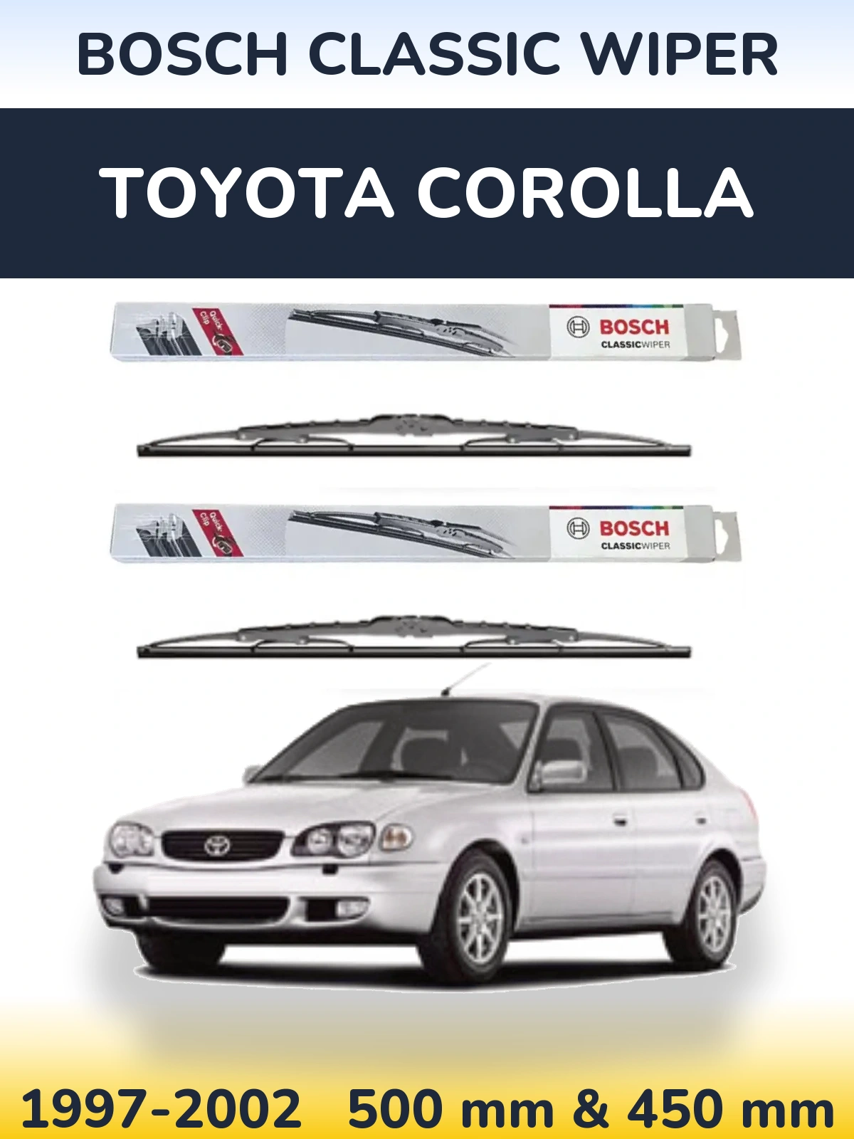 Ștergătoare BOSCH Classic Wiper pentru Toyota Corolla