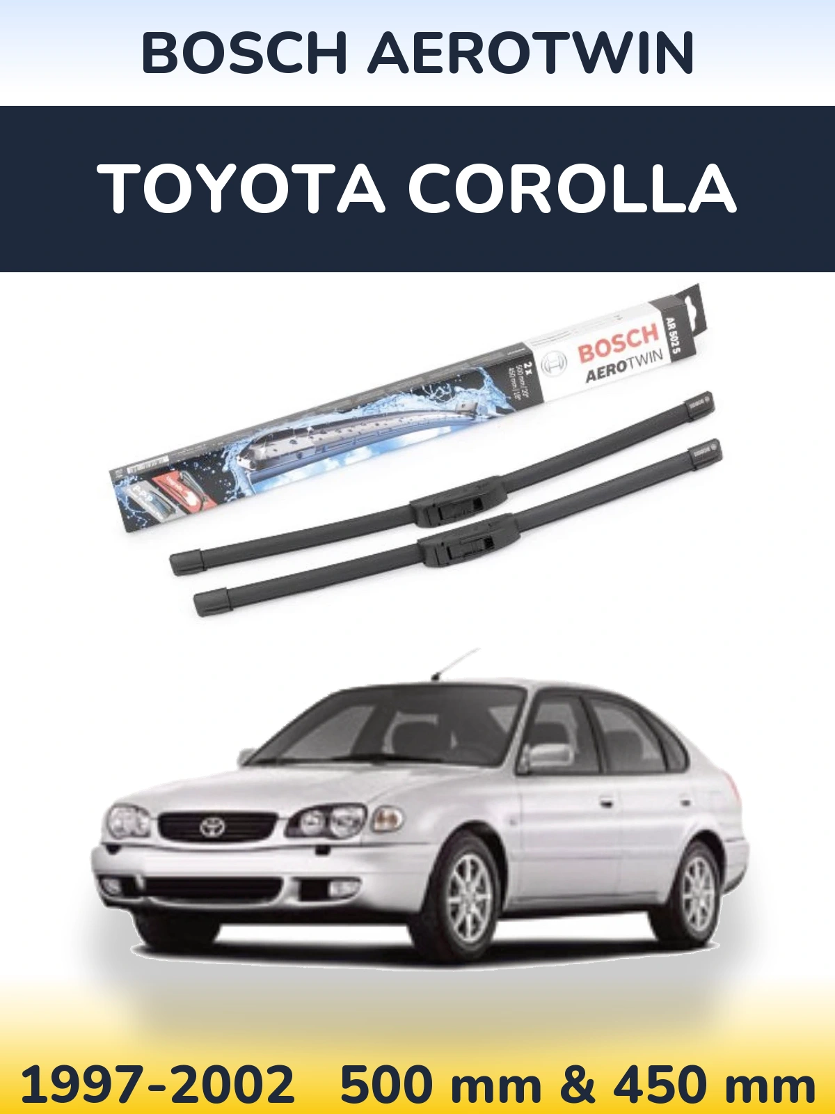 Ștergătoare BOSCH AeroTwin pentru Toyota Corolla