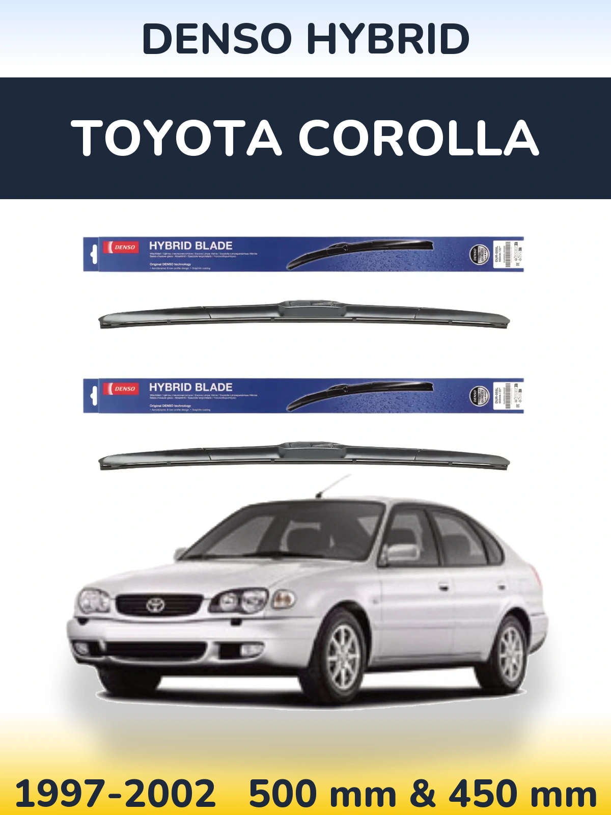 Ștergătoare Denso Hybrid pentru Toyota Corolla
