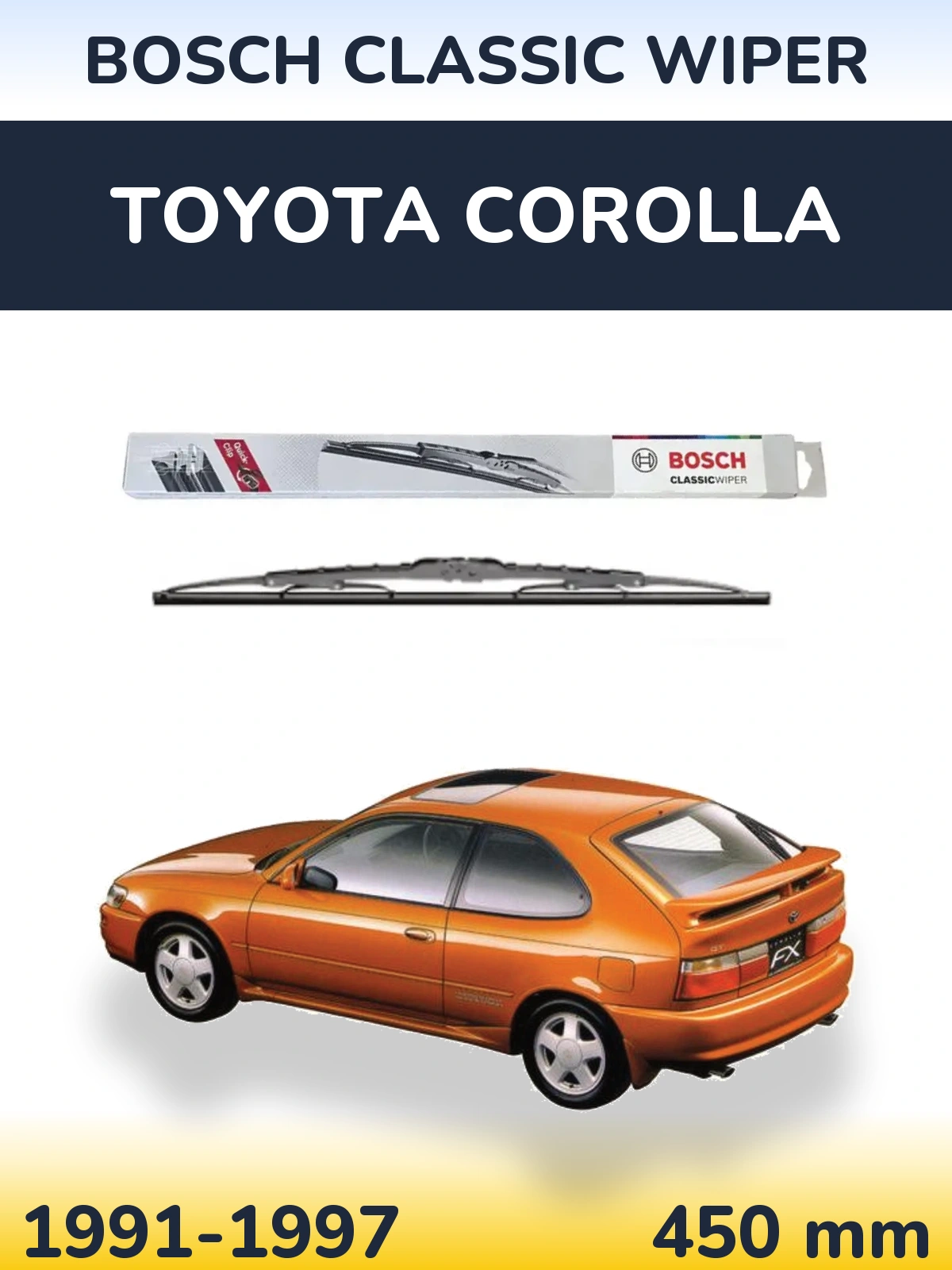 Ștergătoare BOSCH Classic Wiper pentru Toyota Corolla