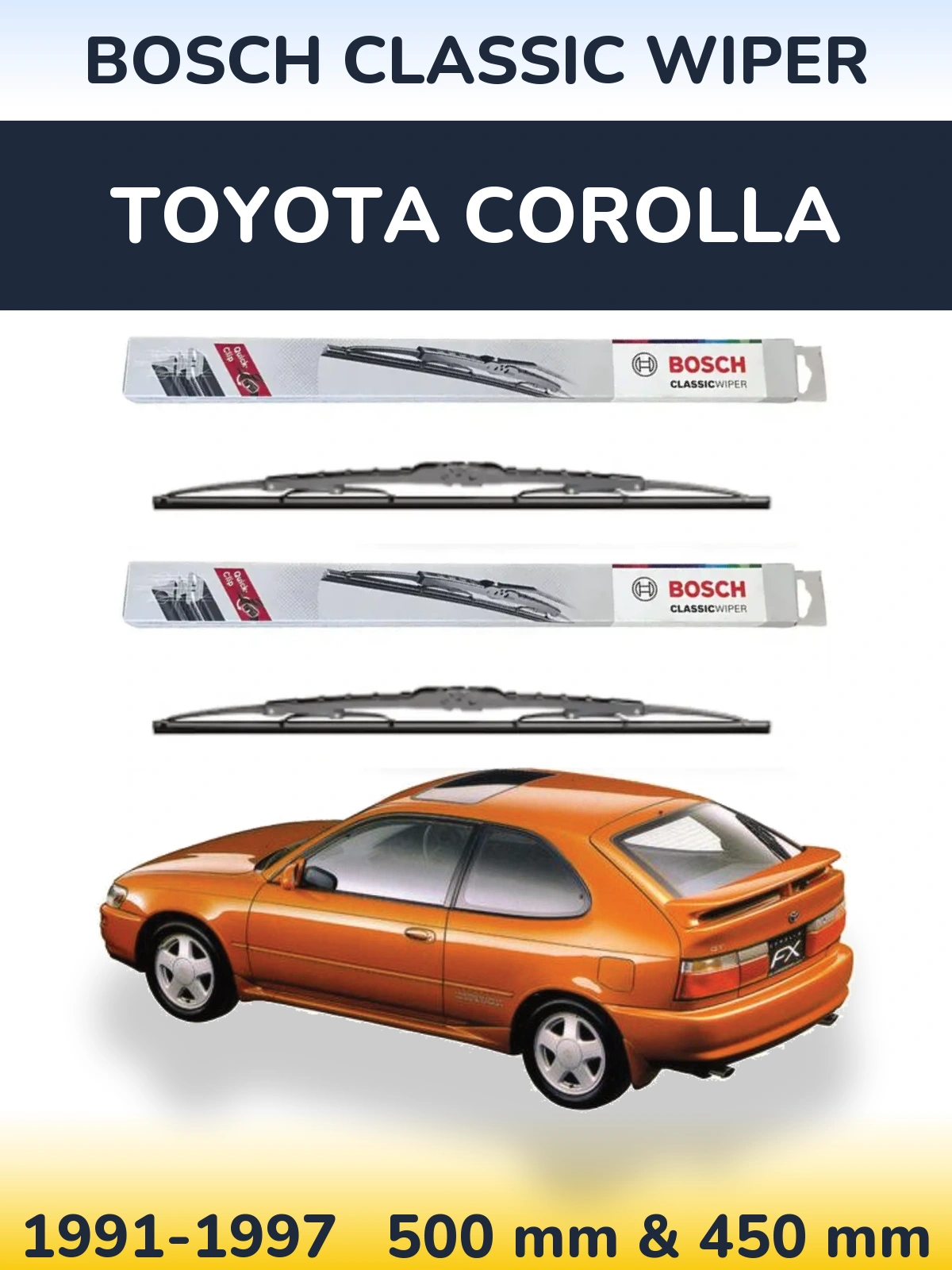 Ștergătoare BOSCH Classic Wiper pentru Toyota Corolla