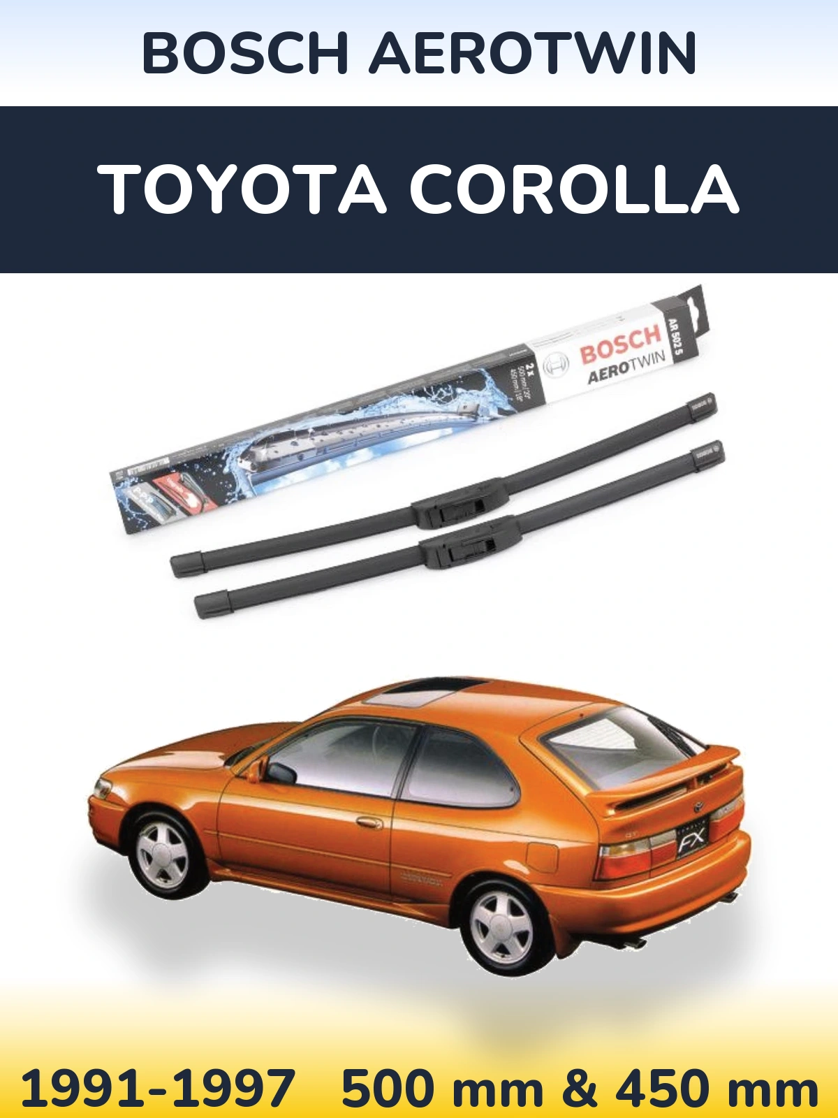 Ștergătoare BOSCH AeroTwin pentru Toyota Corolla