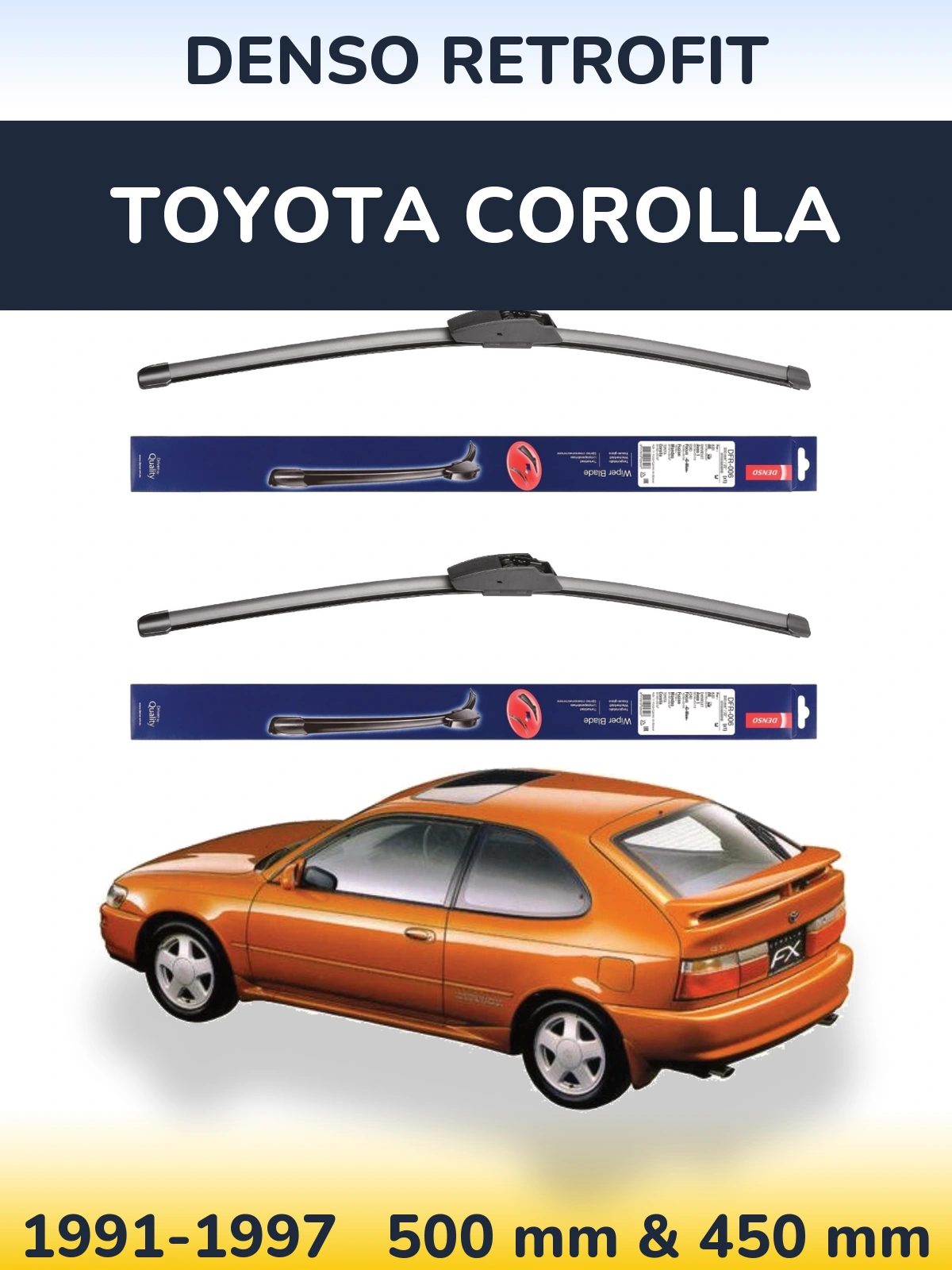 Ștergătoare Denso Retrofit pentru Toyota Corolla