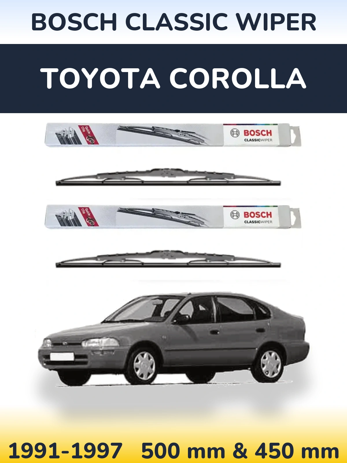 Ștergătoare BOSCH Classic Wiper pentru Toyota Corolla
