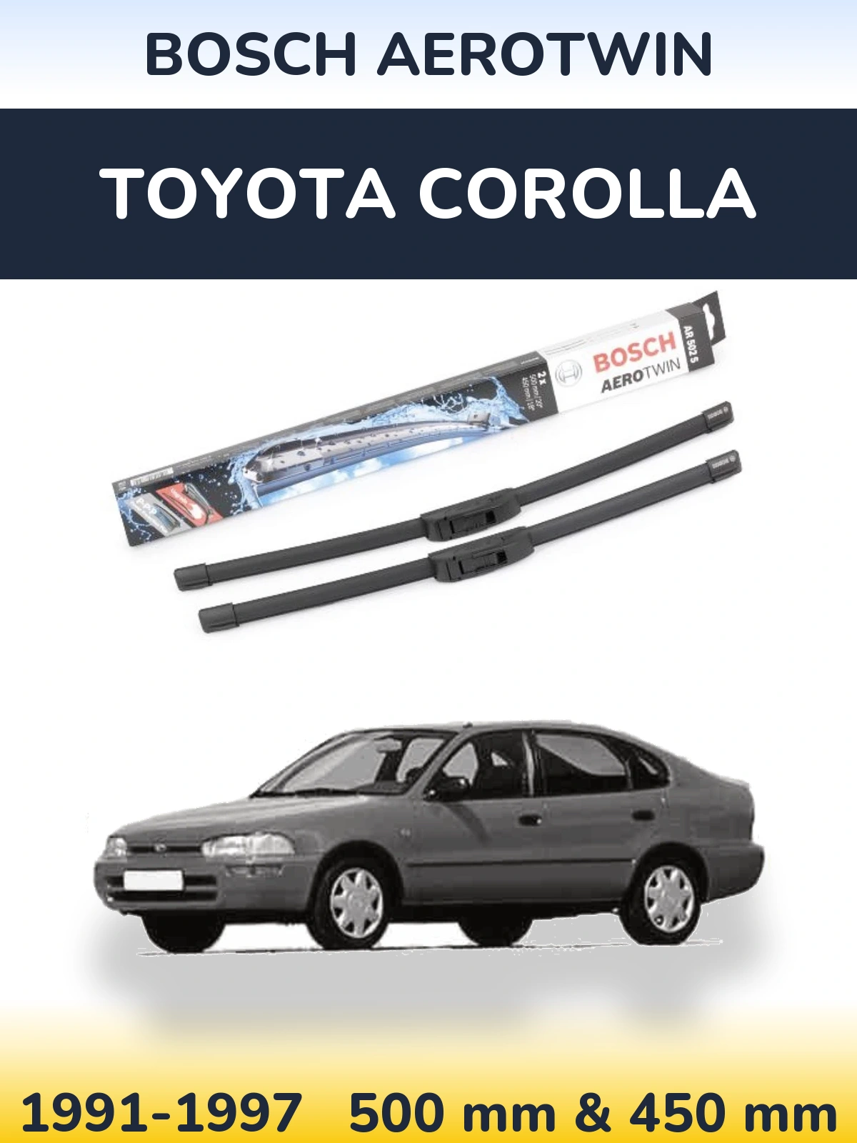 Ștergătoare BOSCH AeroTwin pentru Toyota Corolla