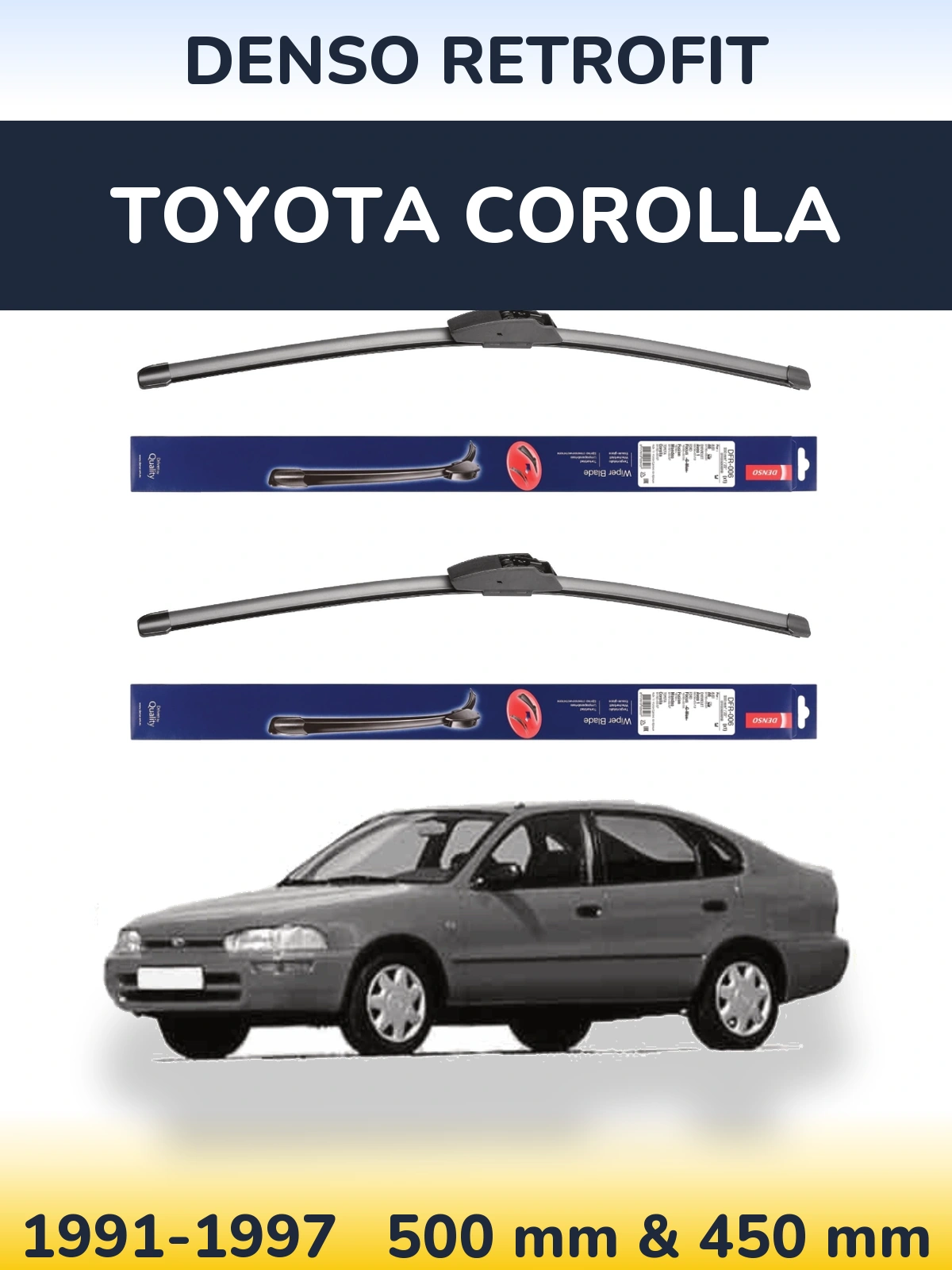 Ștergătoare Denso Retrofit pentru Toyota Corolla