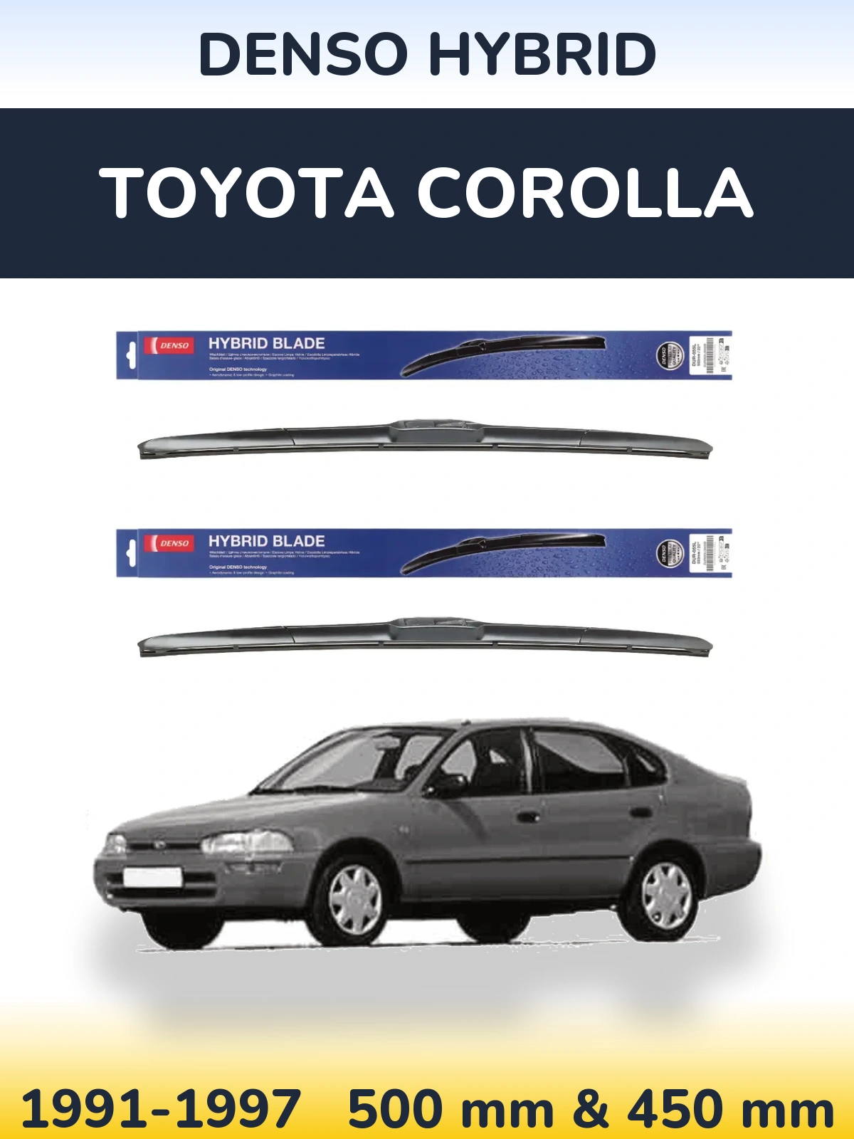 Ștergătoare Denso Hybrid pentru Toyota Corolla