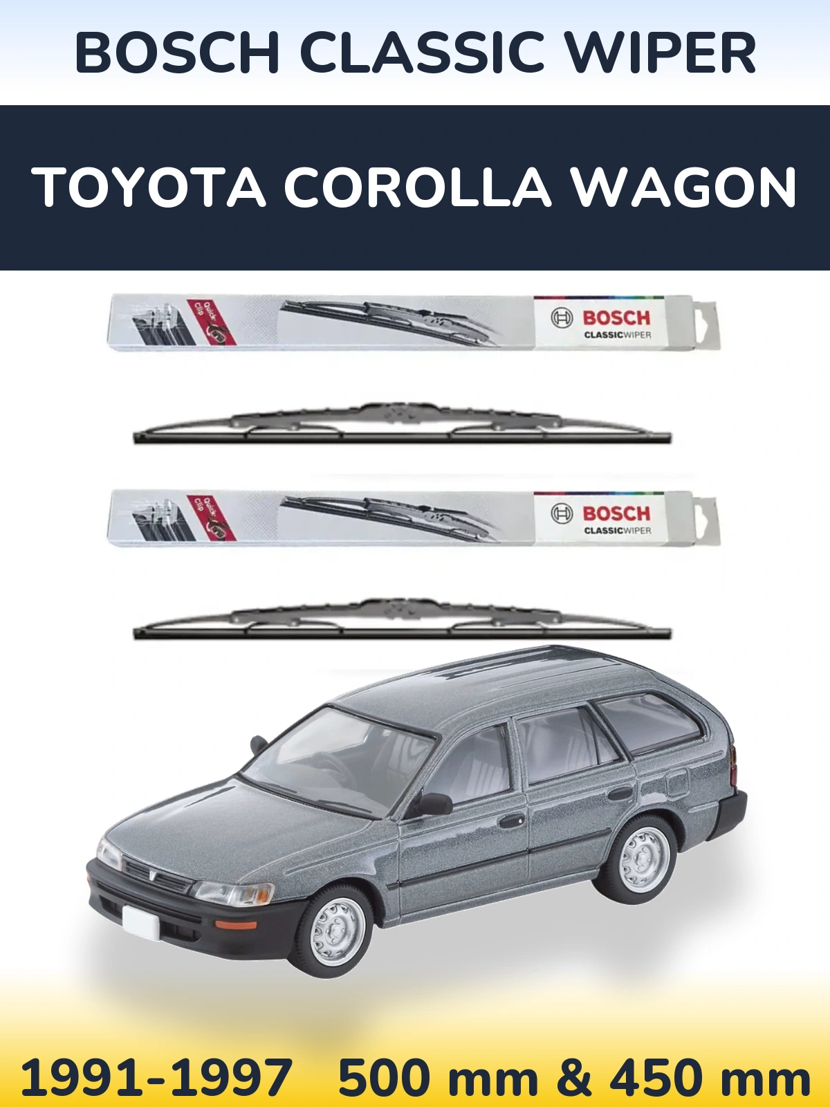 Ștergătoare BOSCH Classic Wiper pentru Toyota Corolla Wagon