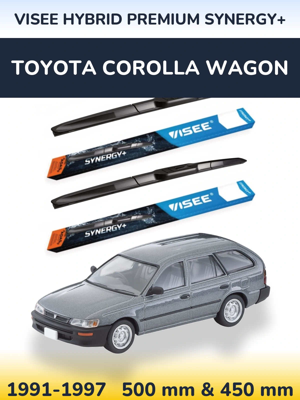 Ștergătoare VISEE HYBRID PREMIUM SYNERGY+ pentru Toyota Corolla Wagon