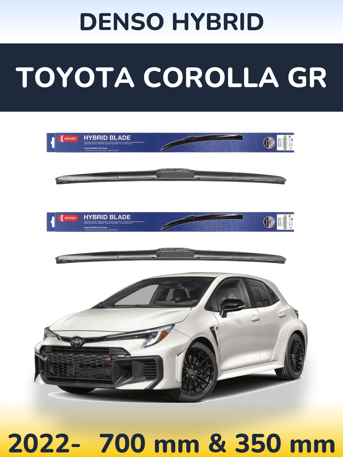 Ștergătoare Denso Hybrid pentru Toyota Corolla GR