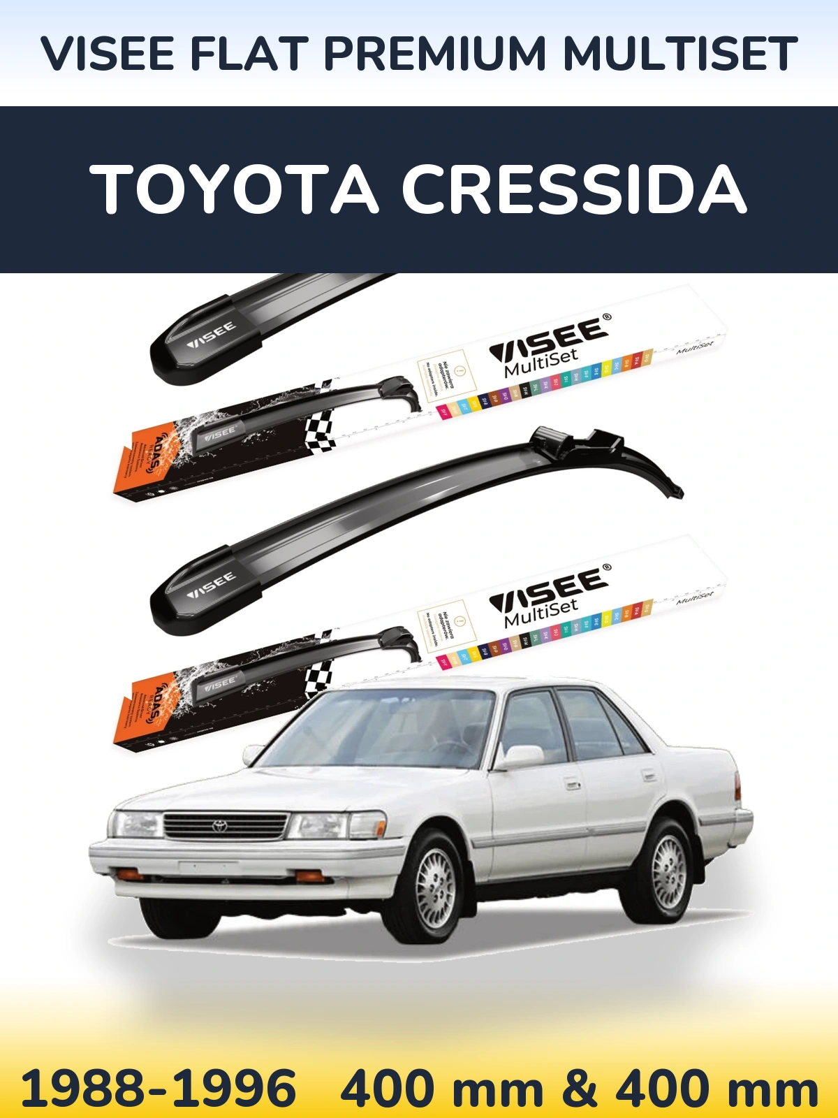 Ștergătoare VISEE FLAT PREMIUM MultiSet pentru Toyota Cressida