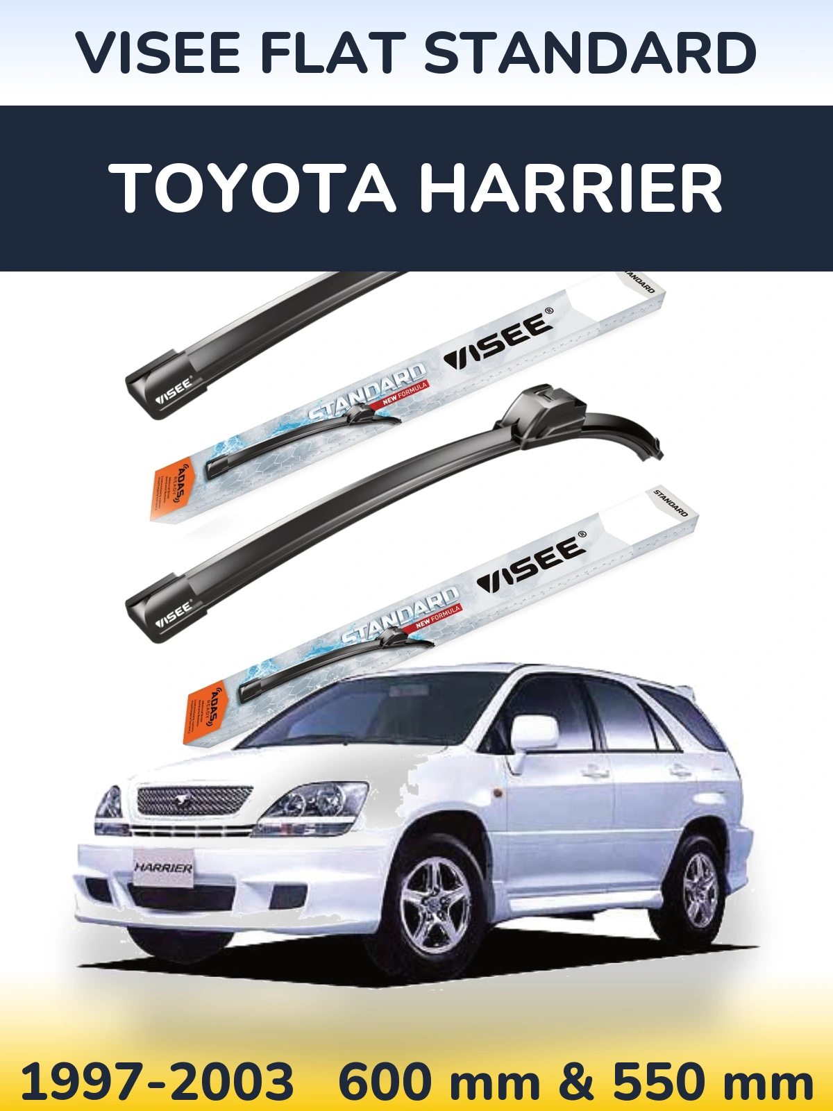 Ștergătoare VISEE FLAT STANDARD pentru Toyota Harrier