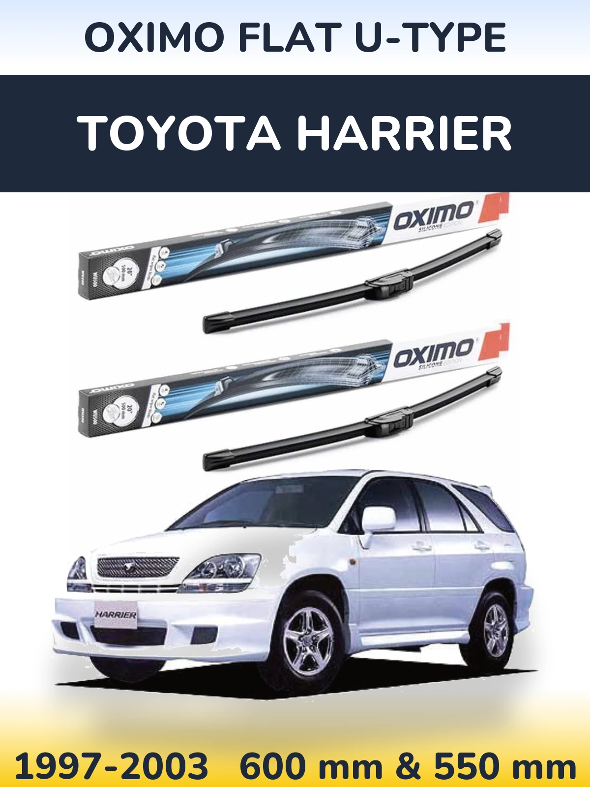 Ștergătoare Oximo Flat U-type pentru Toyota Harrier