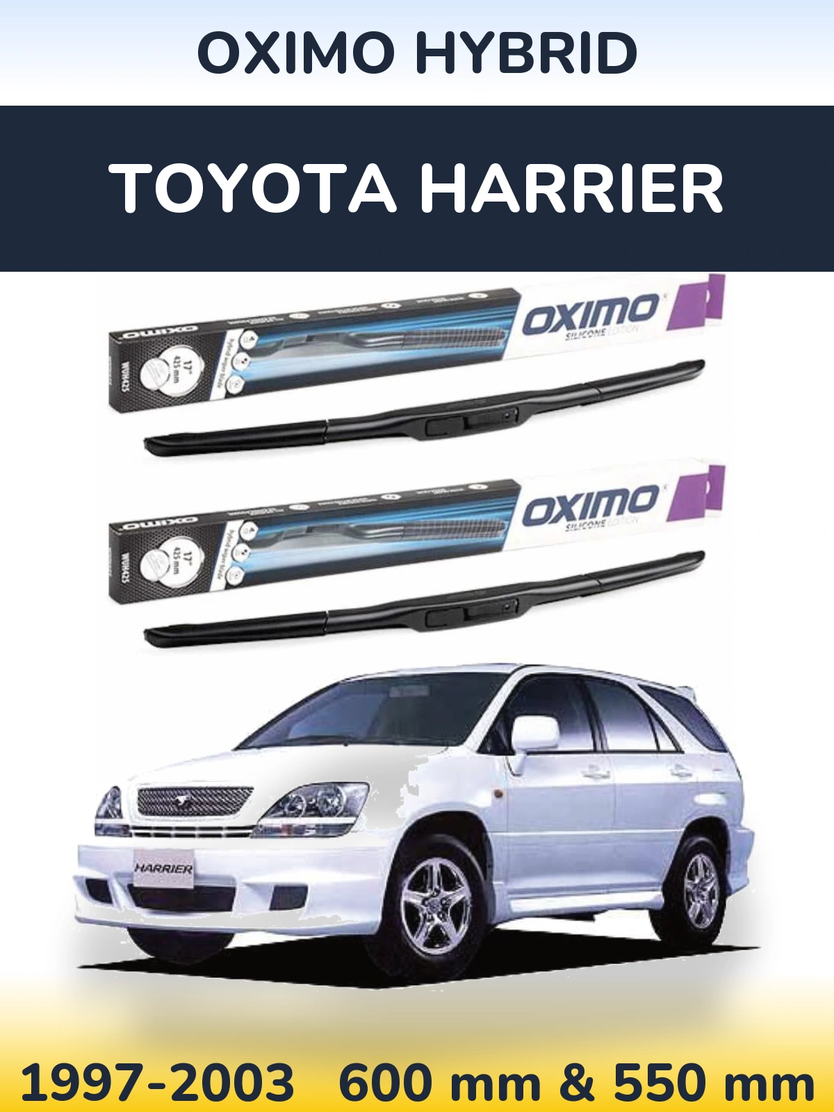 Ștergătoare Oximo Hybrid pentru Toyota Harrier