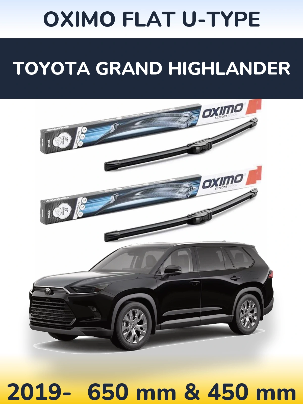 Ștergătoare Oximo Flat U-type pentru Toyota Grand Highlander