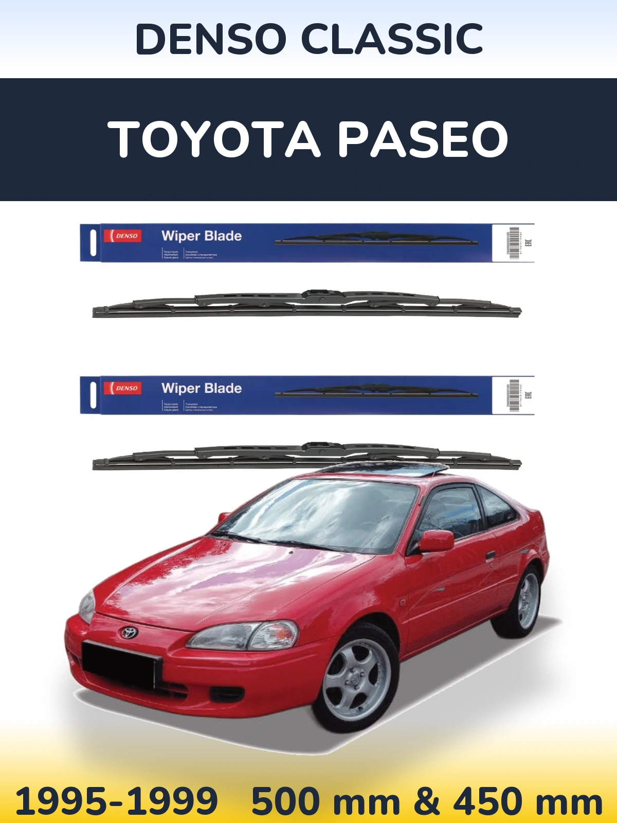 Ștergătoare Denso Classic pentru Toyota Paseo