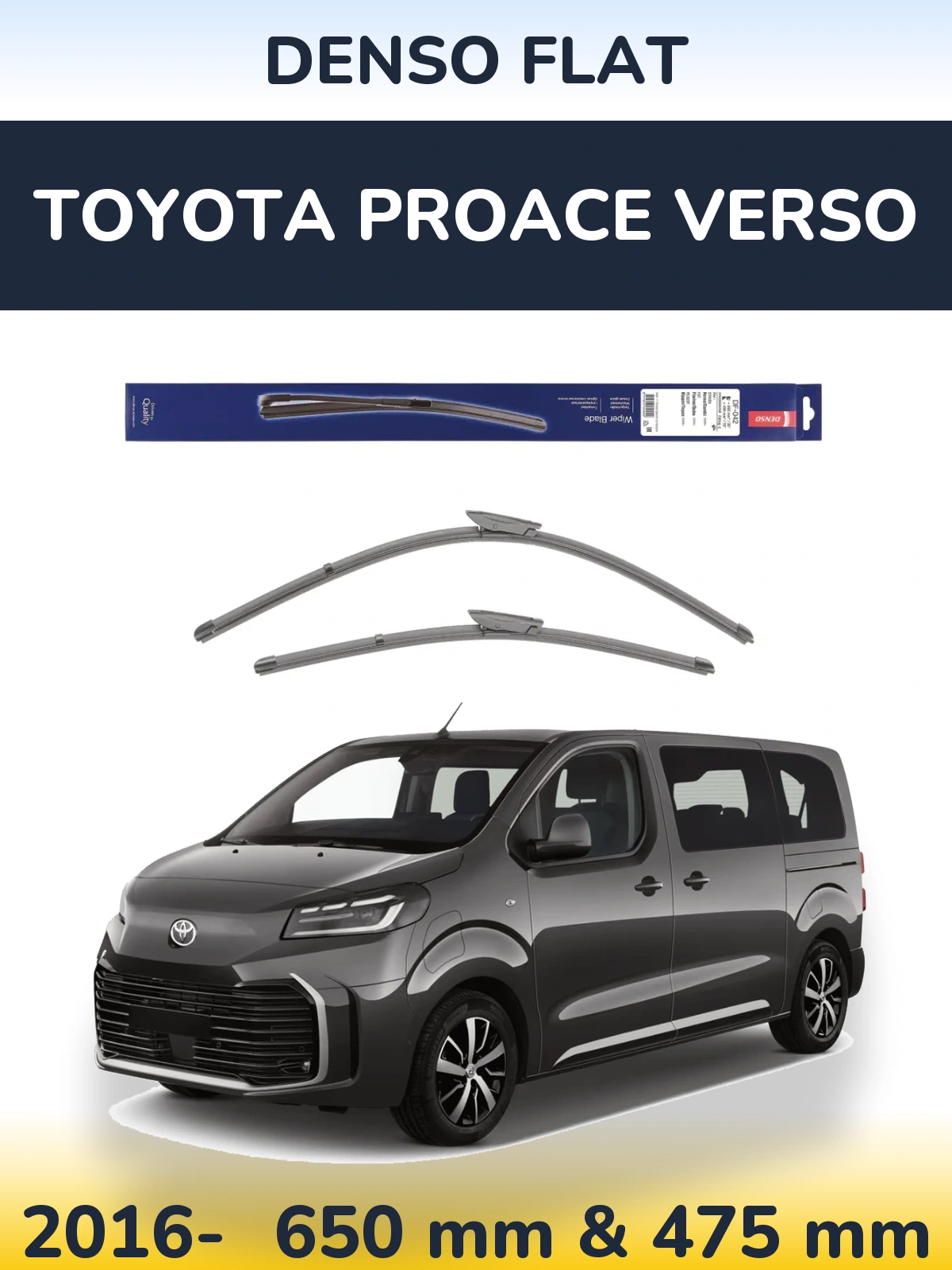 Ștergătoare Denso Flat pentru Toyota ProAce Verso