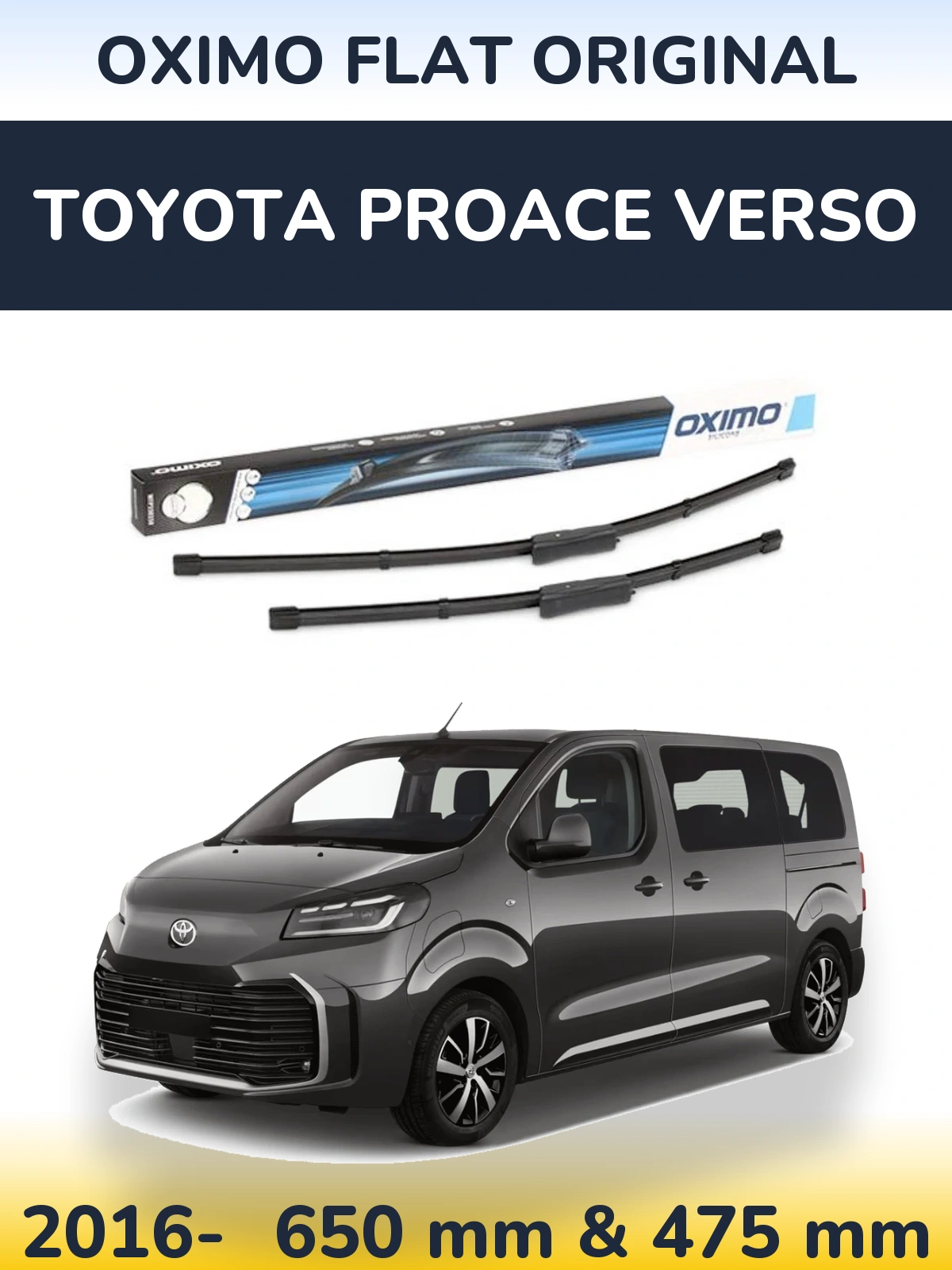 Ștergătoare Oximo Flat Original pentru Toyota ProAce Verso