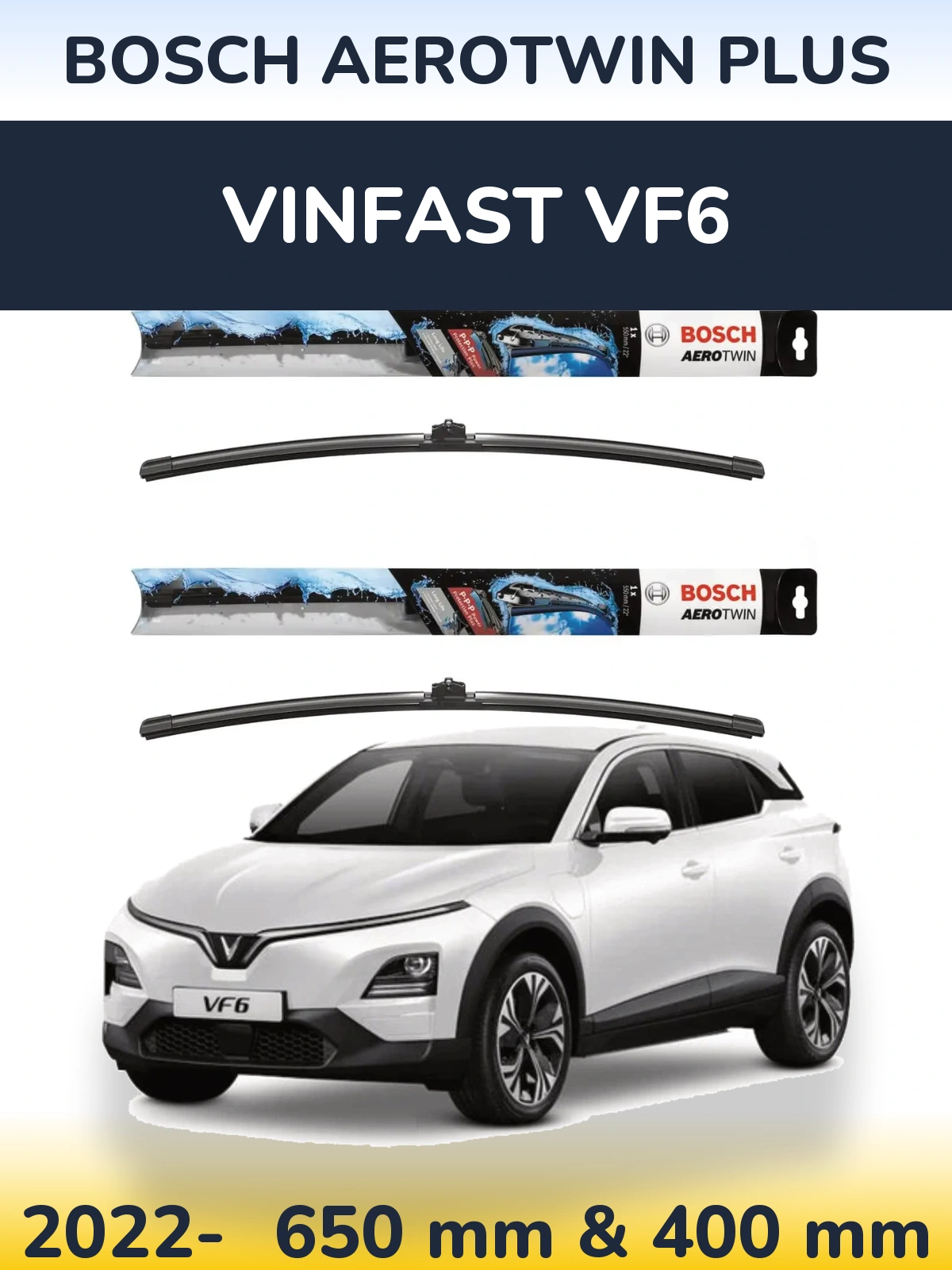 Ștergătoare BOSCH AeroTwin Plus pentru Vinfast VF6