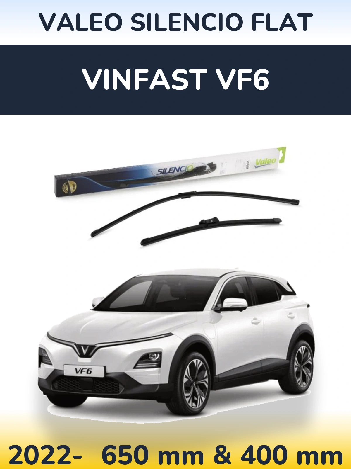 Ștergătoare Valeo Silencio Flat pentru Vinfast VF6