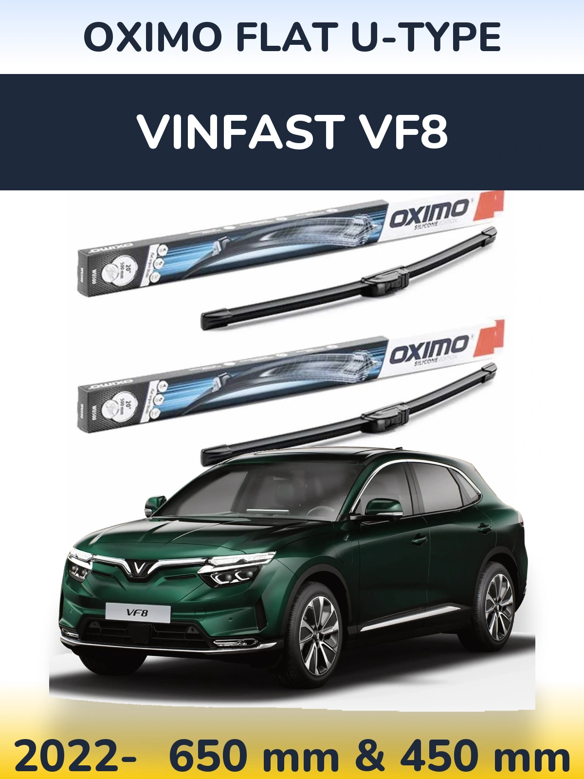 Ștergătoare Oximo Flat U-type pentru Vinfast VF8