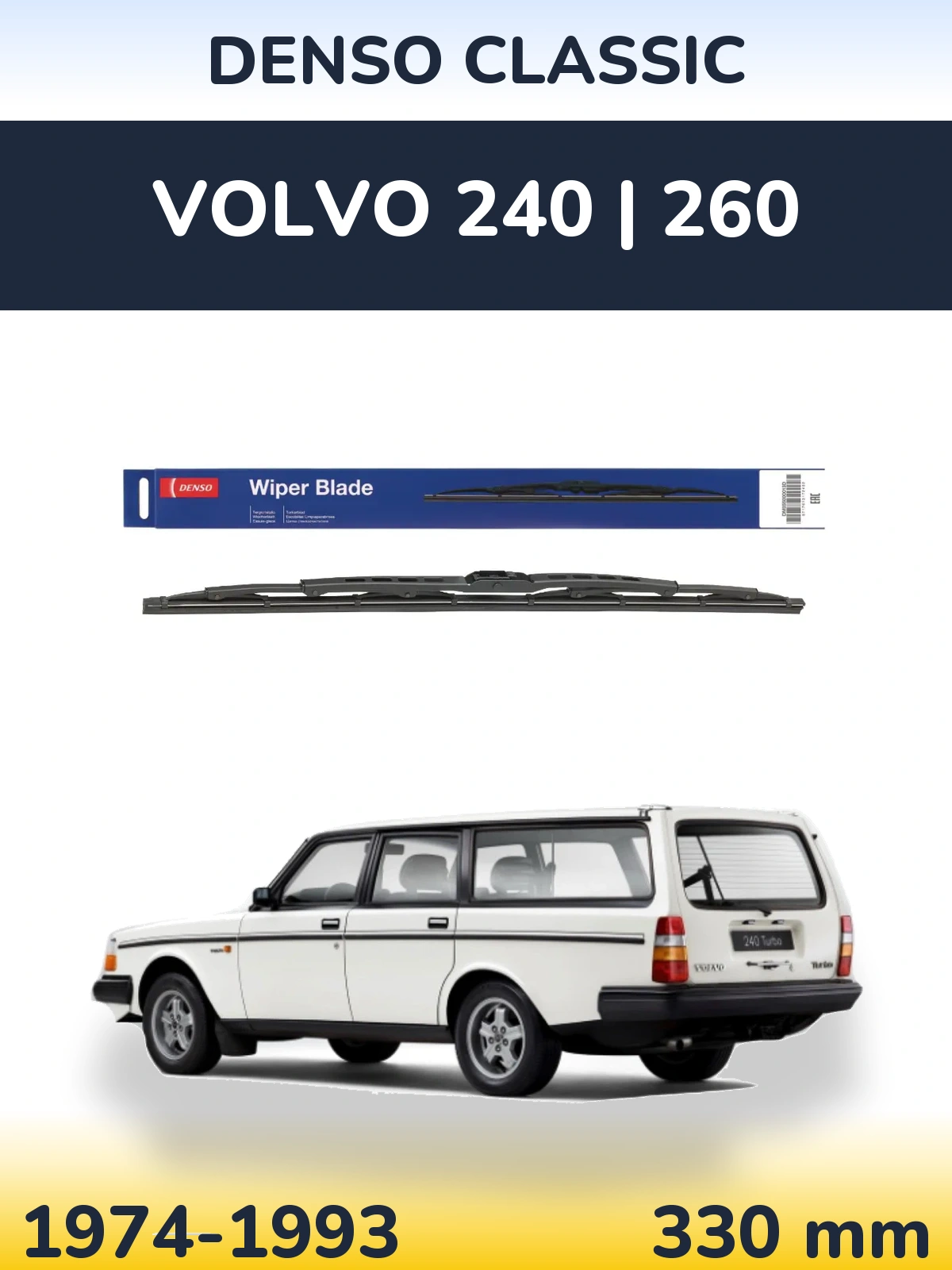 Ștergătoare Denso Classic pentru Volvo 240 | 260