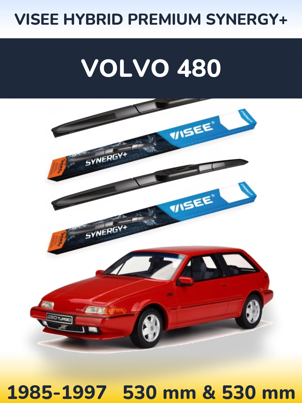 Ștergătoare VISEE HYBRID PREMIUM SYNERGY+ pentru Volvo 480