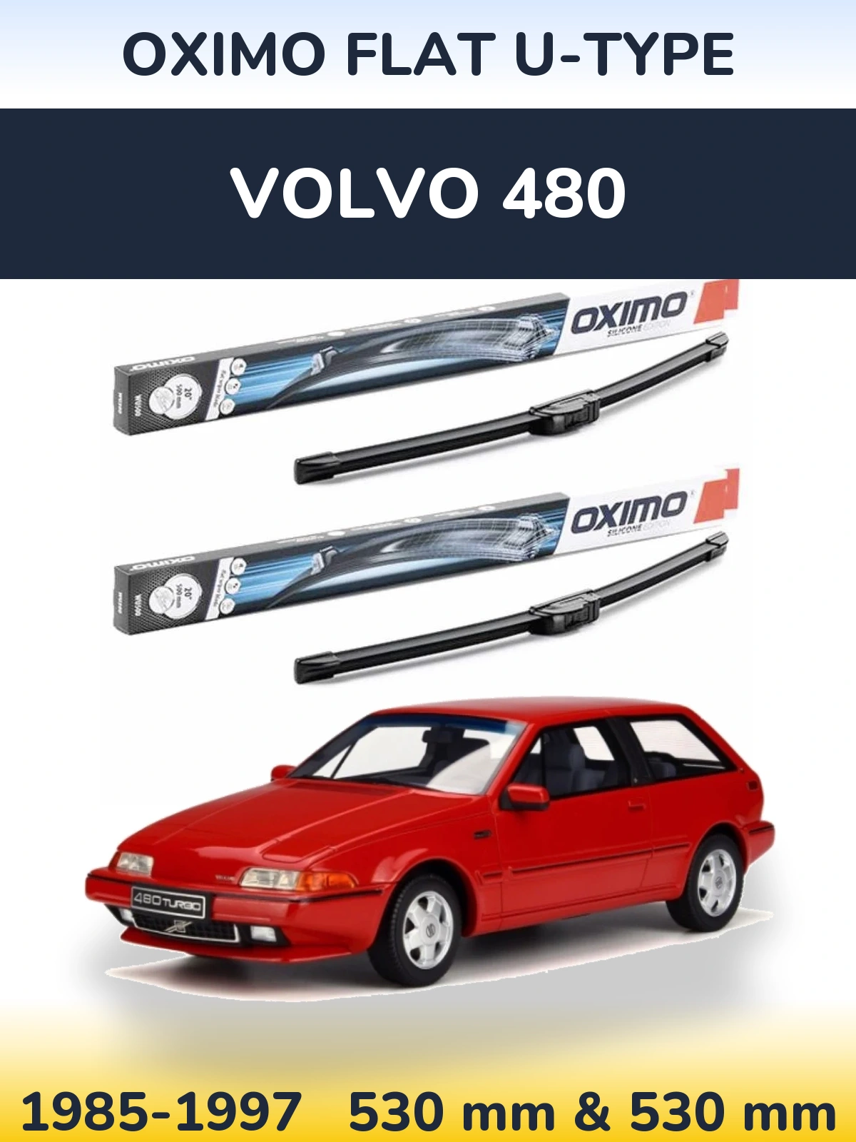 Ștergătoare Oximo Flat U-type pentru Volvo 480
