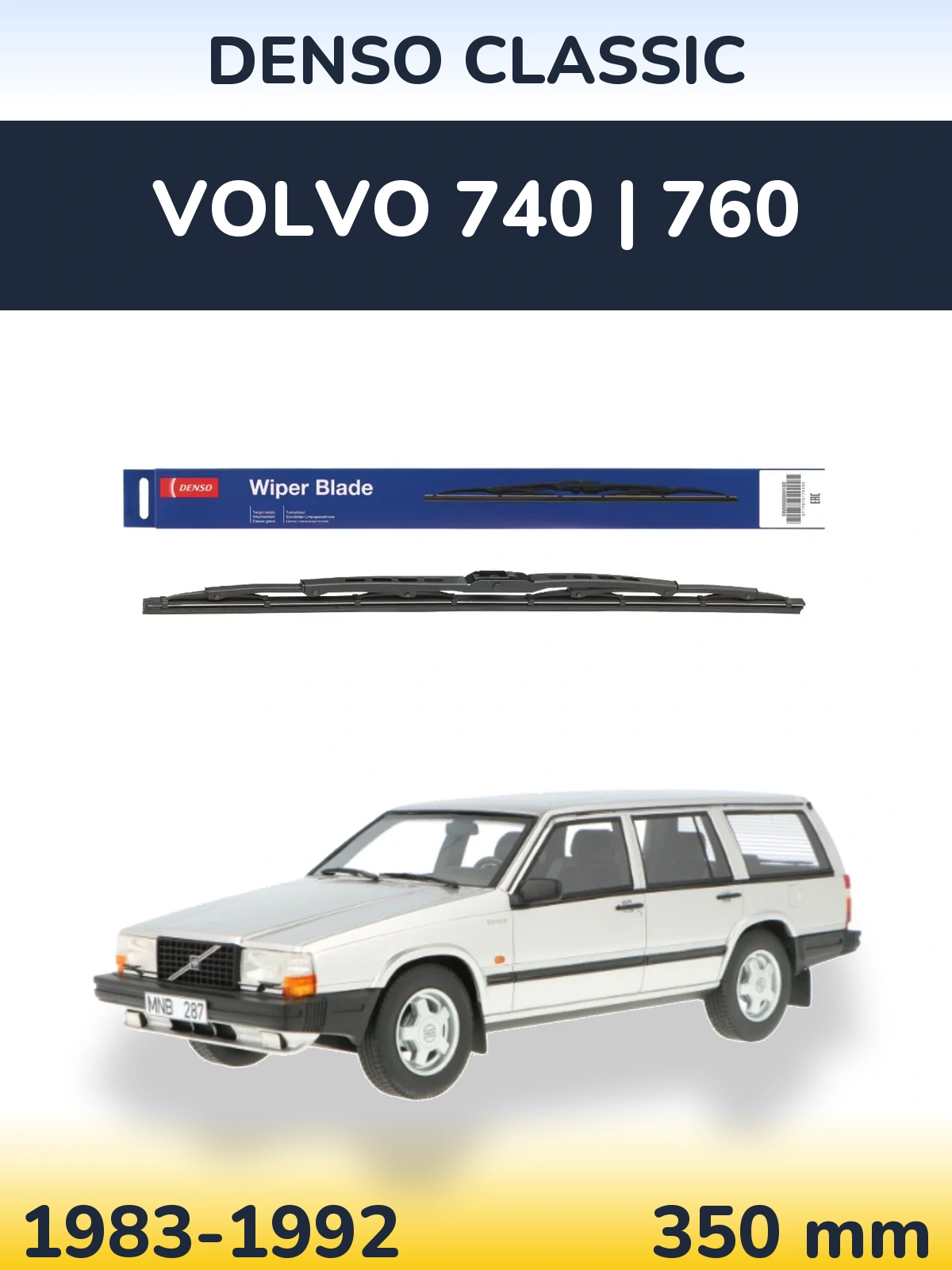 Ștergătoare Denso Classic pentru Volvo 740 | 760
