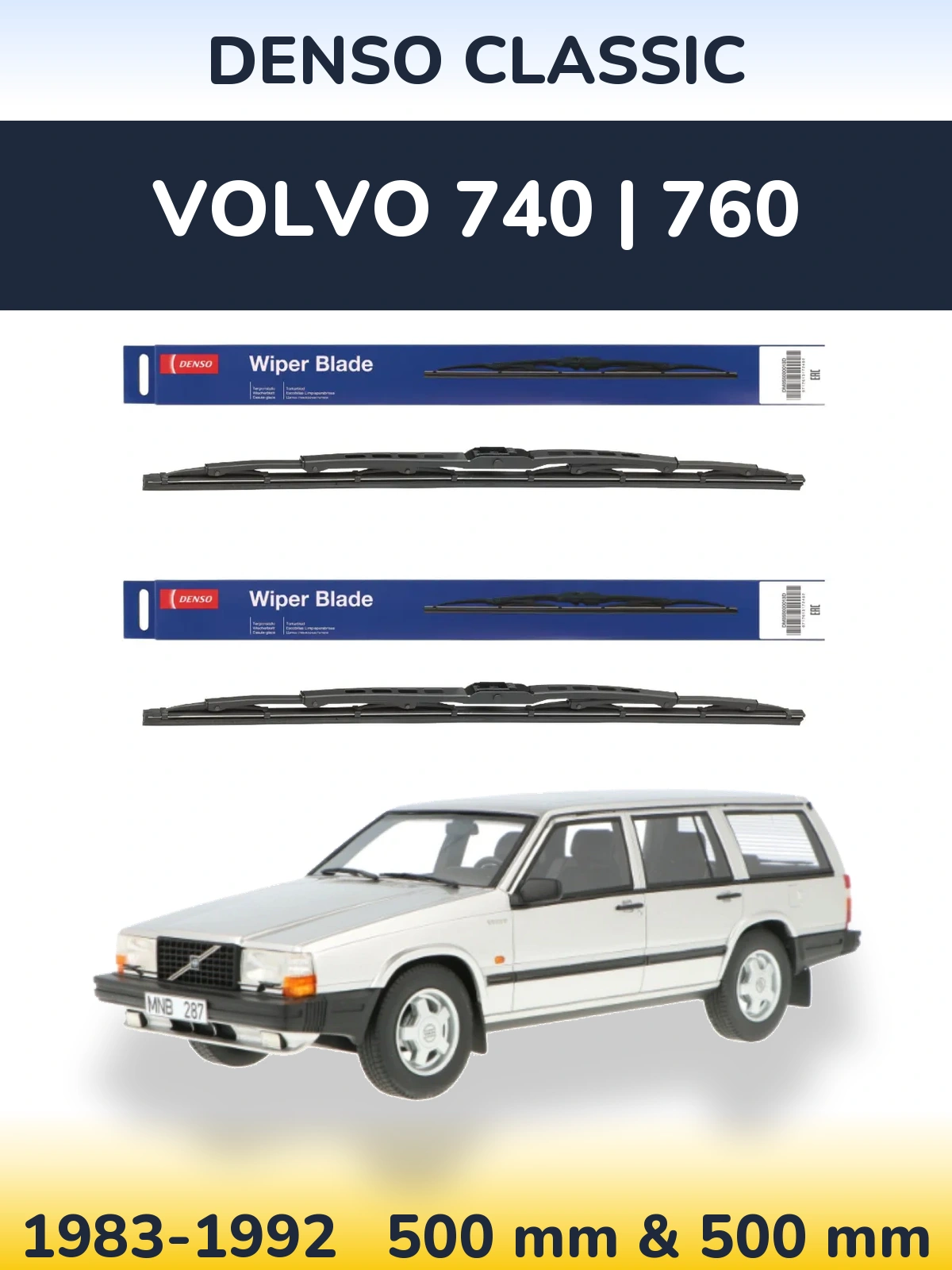 Ștergătoare Denso Classic pentru Volvo 740 | 760